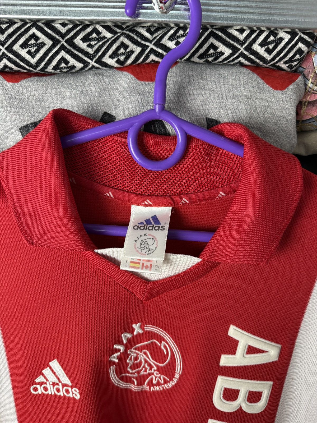 Adidas Vintage 2001 Adidas Jersey FC Ajax Amsterdam T Shirt Size US L / EU 52-54 / 3 - 7 Thumbnail