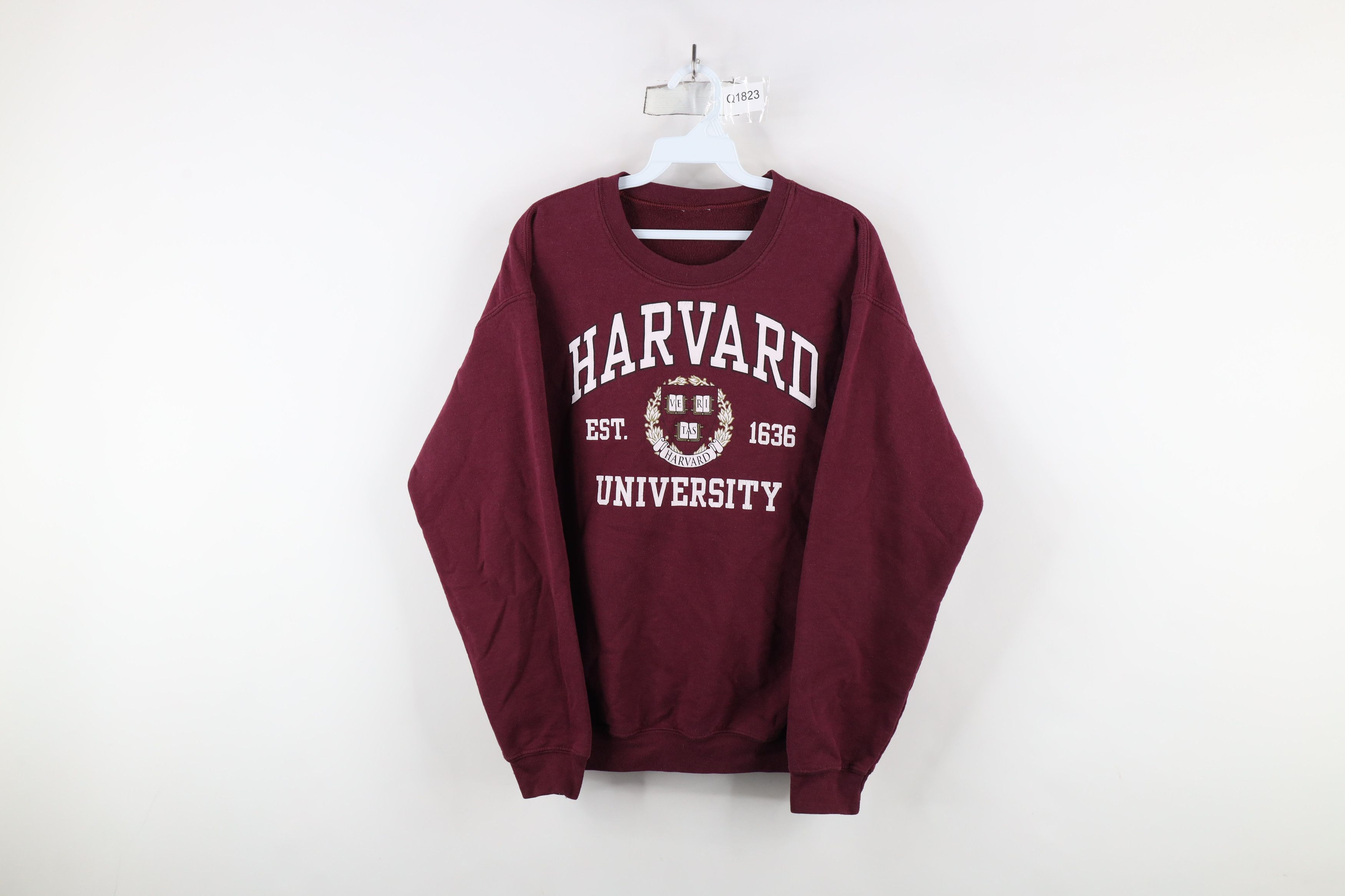 Vintage Vintage 90s Spell Out Harvard University Crewneck Sweatshirt Size US M / EU 48-50 / 2 - 1 Thumbnail