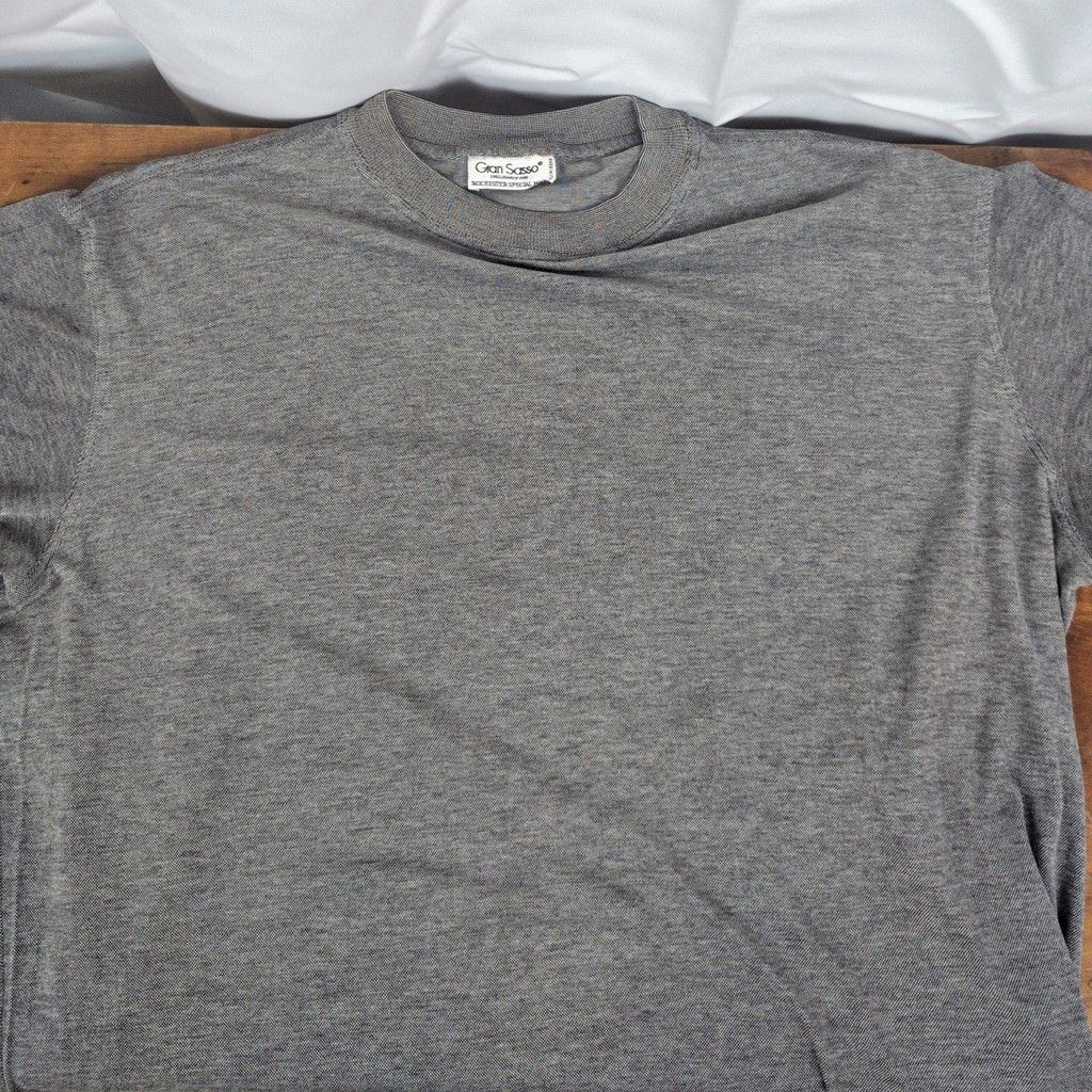 Gran Sasso Vintage Gran Sasso Italian made Pique Knit T-Shirt XLT Size US XL / EU 56 / 4 - 5 Thumbnail