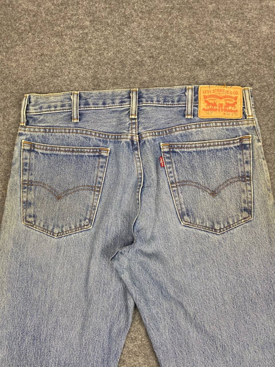 Levi's levis 517 bootcut flare denim nice design Size US 35 - 8 Thumbnail