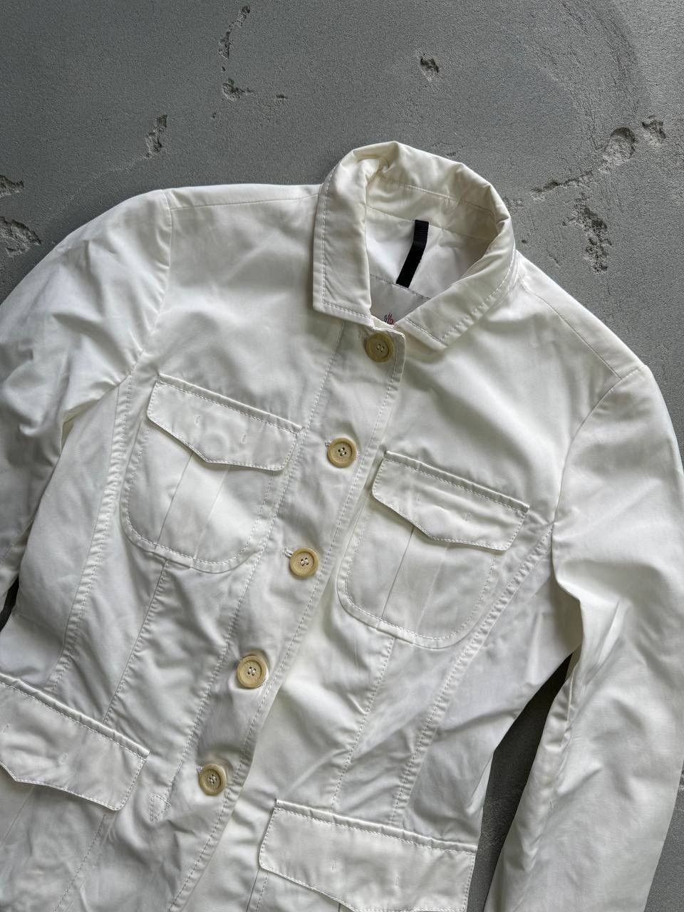 Moncler × Vintage MONCLER Tailored Jacket White Women's Size M Size M / US 6-8 / IT 42-44 - 4 Thumbnail