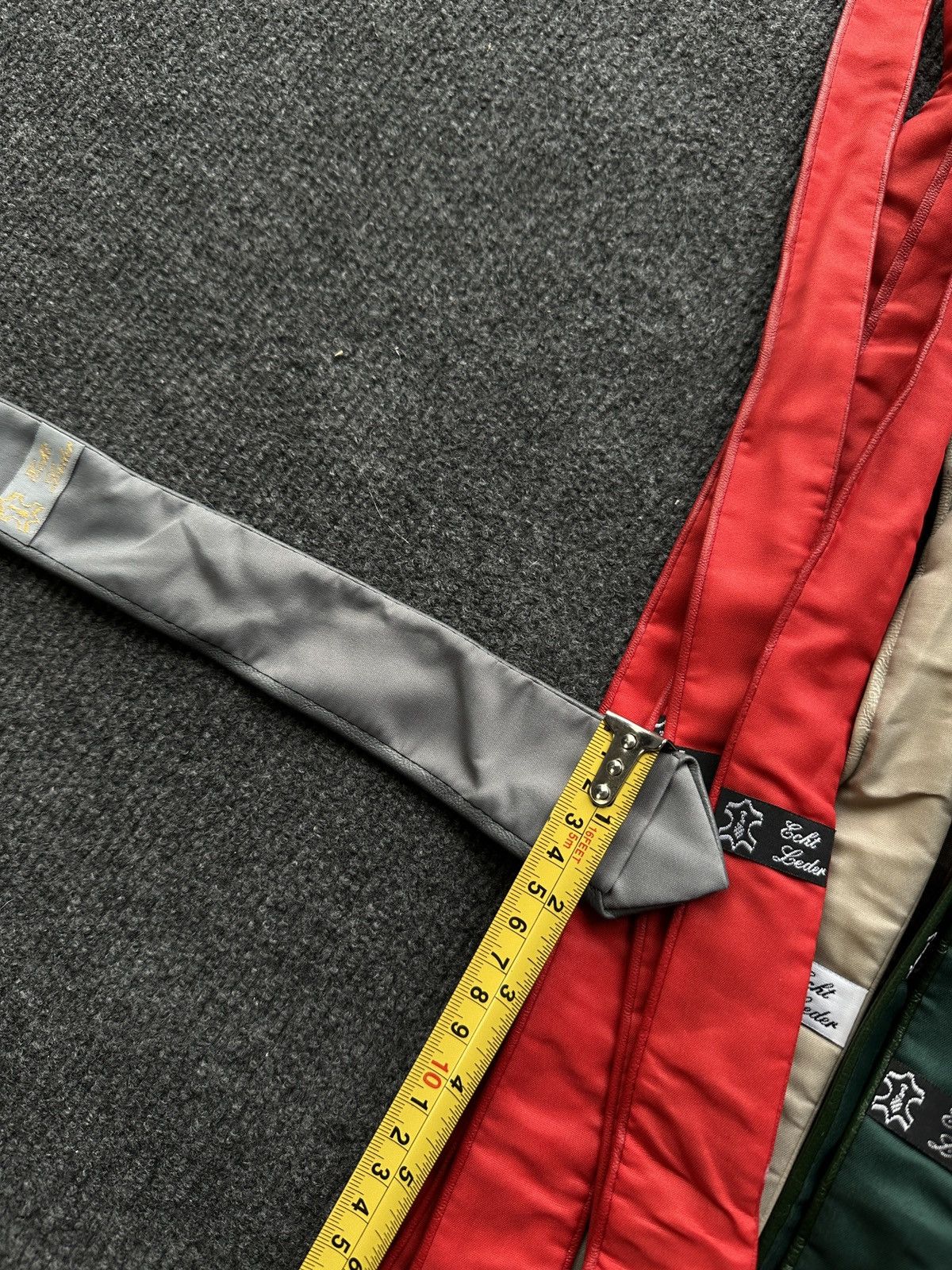 Other 🚨 LEATHER RED ITALY TIE LUXURY VNTG RARE OLD MONEY Size ONE SIZE - 15 Thumbnail