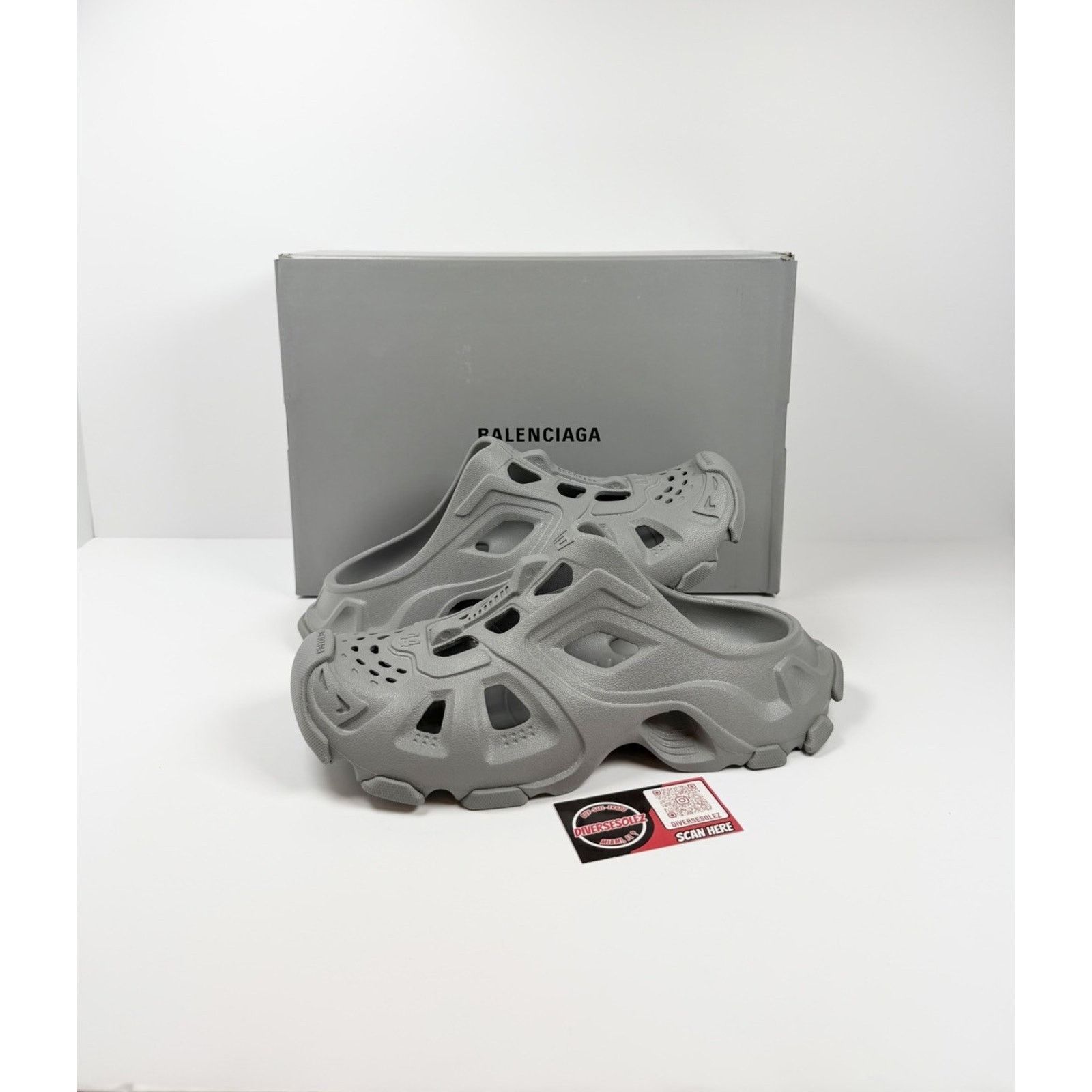Balenciaga Size 44EU/11US - Balenciaga HD Mule Slip On Gray NEW! Size US 11 / EU 44 - 1 Thumbnail