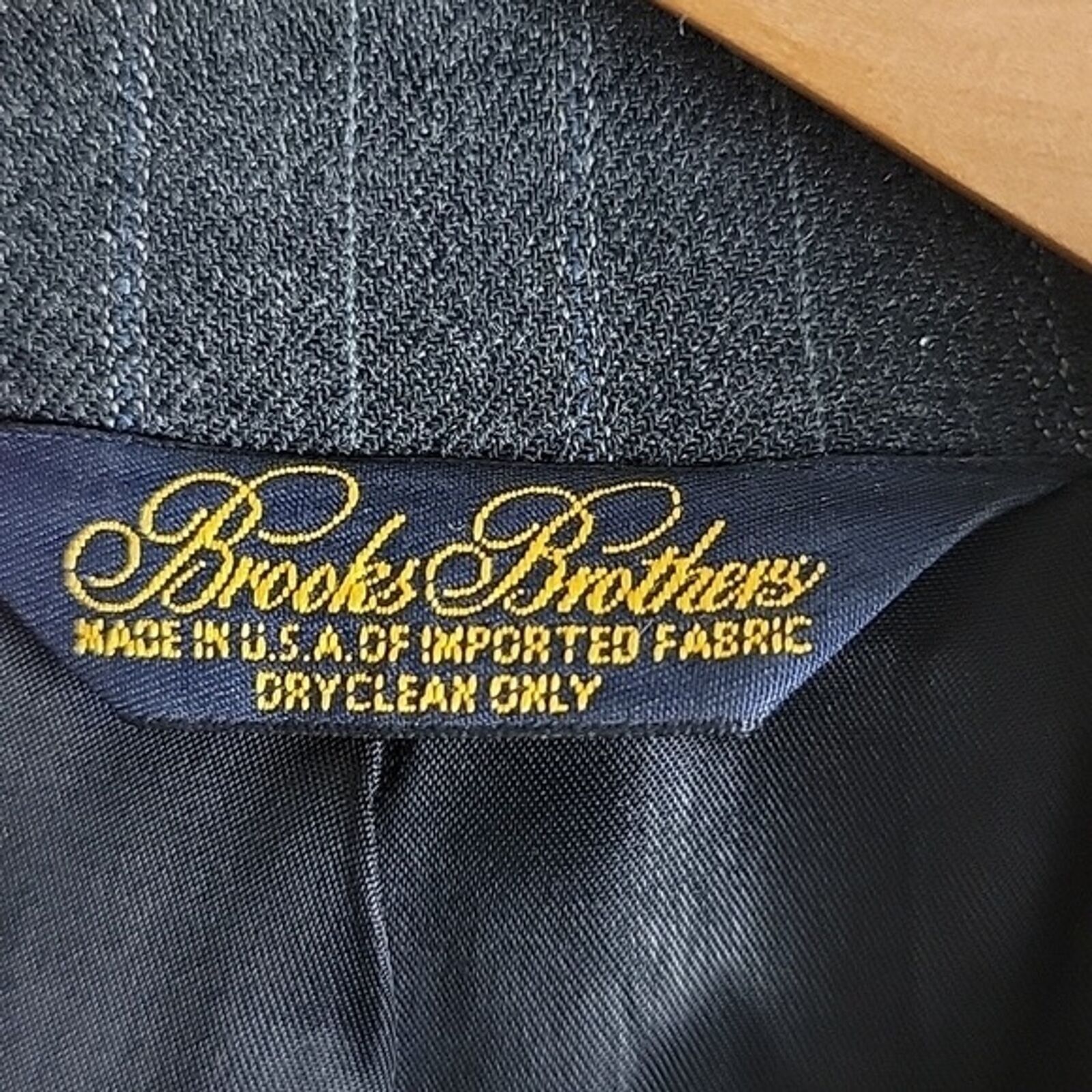 Brooks Brothers Brooks Brothers Wool Pinstripe Suit Blazer Jacket Two Button Size 44L - 5 Thumbnail