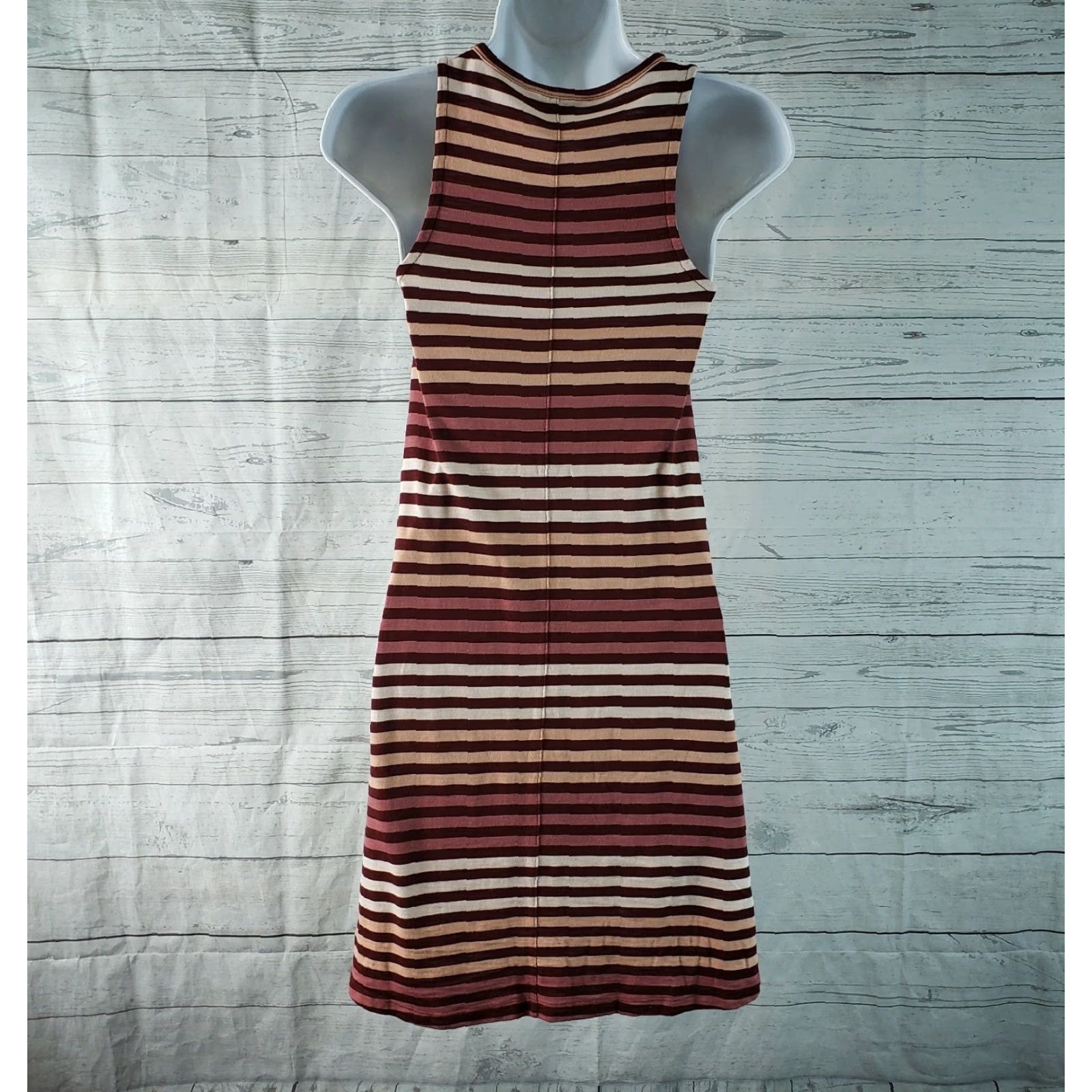 Madewell Madewell Womens Tank Dress in Sulley Stripe Sz 2XS Red Short Sleeveless Pullover Casual Vintage: No Size XXS / US 00 / IT 34 - 4 Thumbnail