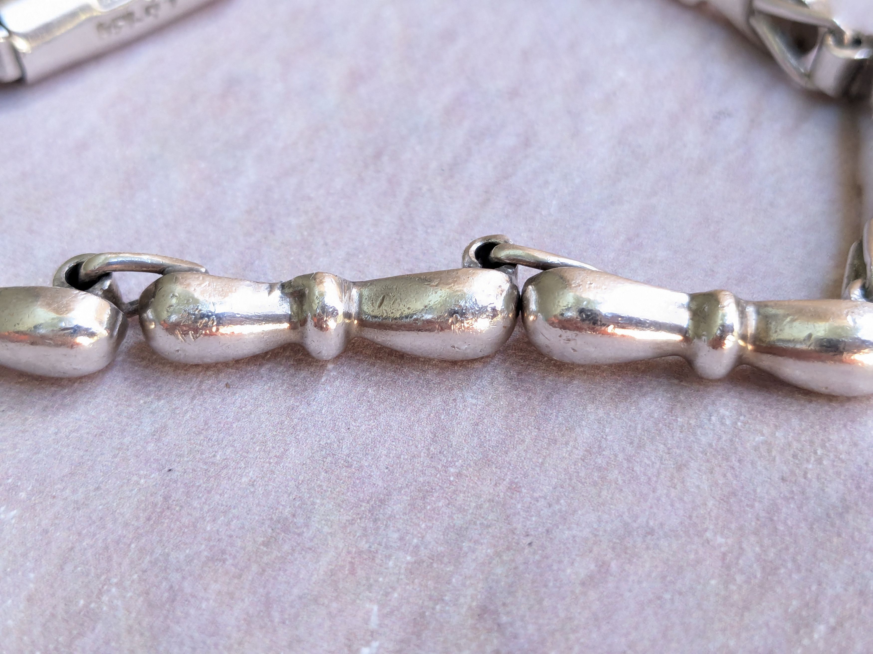 Jewelry Vintage Taxco Sterling Silver Bowtie Bracelet Taxco Size ONE SIZE - 11 Thumbnail