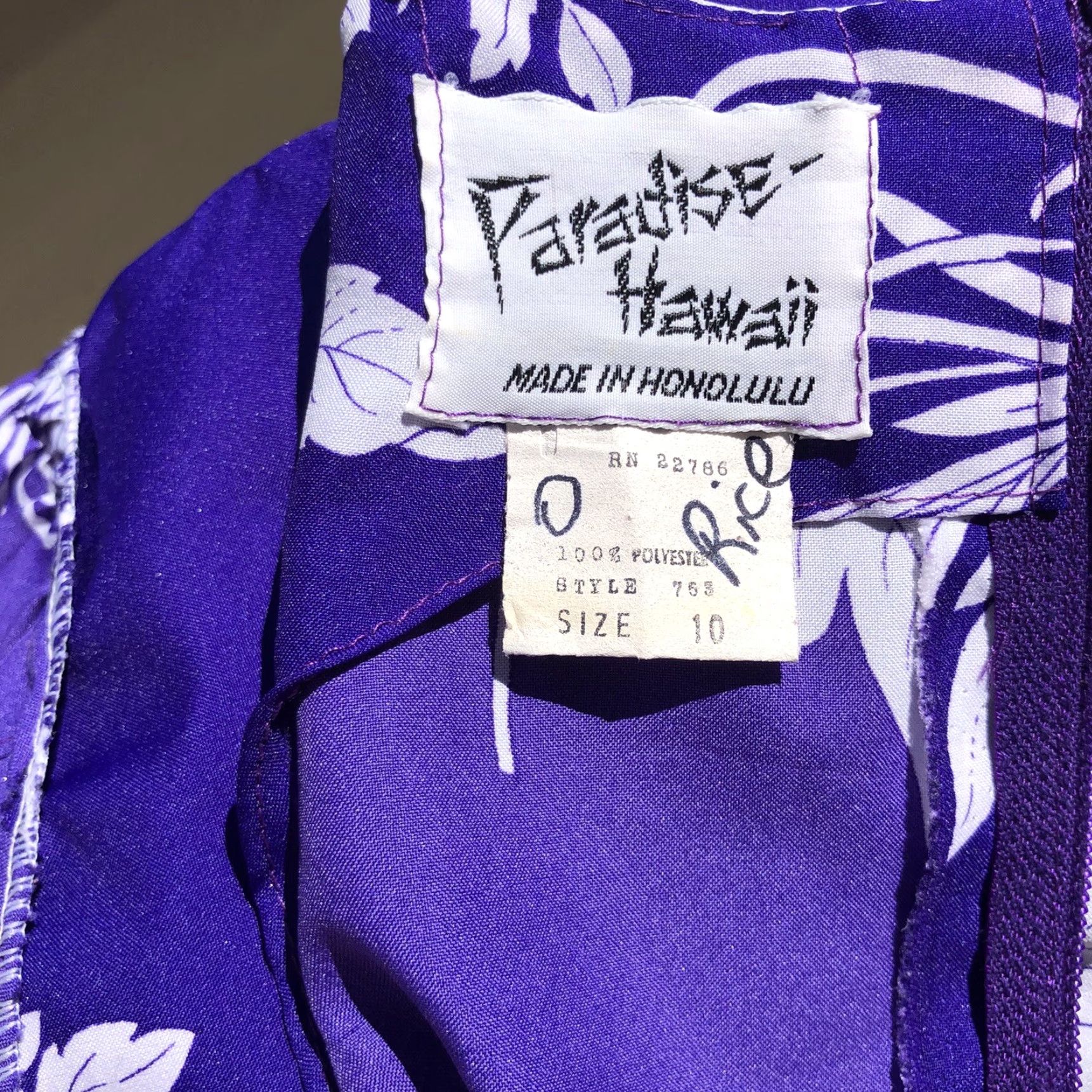 Vintage VINTAGE Paradise Hawaii Purple Floral Dress Casual Sleeveless 60s A-Line Women’s Size S Size S / US 4 / IT 40 - 5 Thumbnail