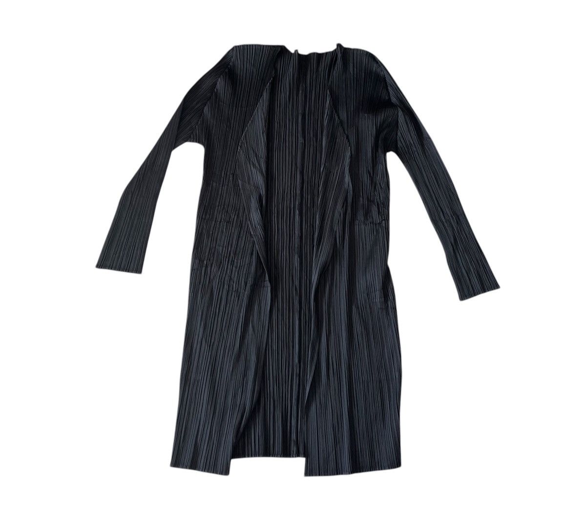 Pleats Please Issey Miyake TAX FREE 🇺🇸 issey miyake pleats please black long cardigan Size S / US 4 / IT 40 - 1 Thumbnail