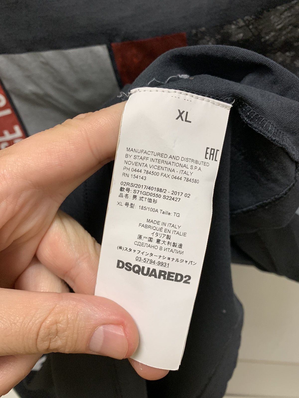 Dsquared2 Dsquared Dsquared2 big logo t-shirt Xl sz Size US XL / EU 56 / 4 - 7 Thumbnail