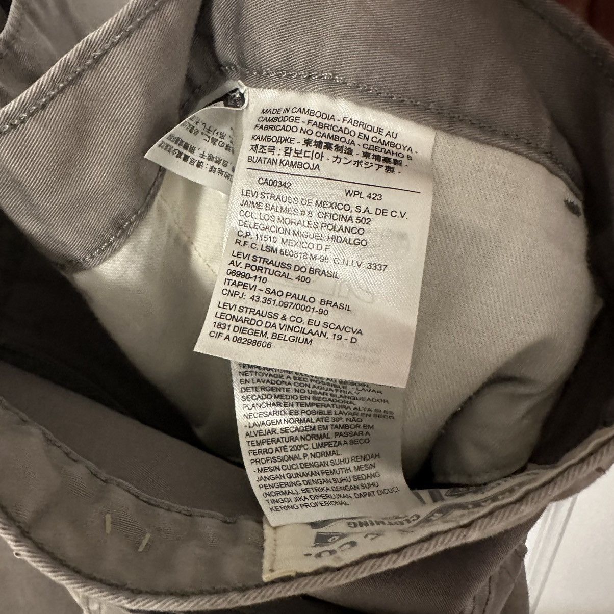 Levi's Levi's 511 Slim Fit Hybrid Chino Trouser Pants, Grey, 36x32 Size US 36 / EU 52 - 9 Thumbnail