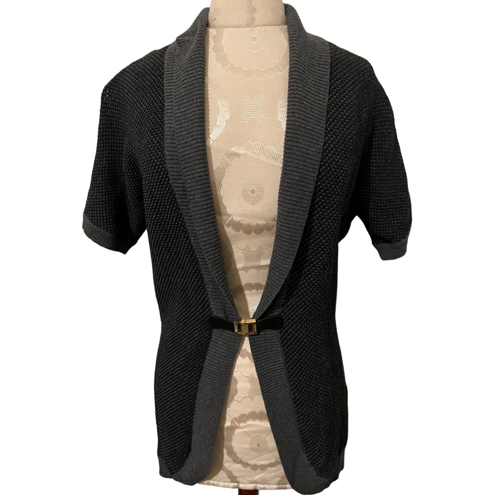 Calvin Klein Calvin Klein Short Sleeve Knit Cardigan Small Size S / US 4 / IT 40 - 1 Thumbnail