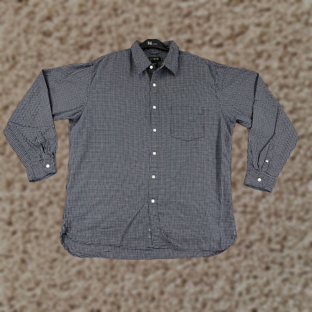 J.Crew J.CREW Button-Up Shirt Mens Large Blue Beige Red Plaid 100% Cotton Pocketed Fall Season Comfortable Casual Workwear Mens L Blue Plaid Shirts Size US L / EU 52-54 / 3 - 1 Thumbnail