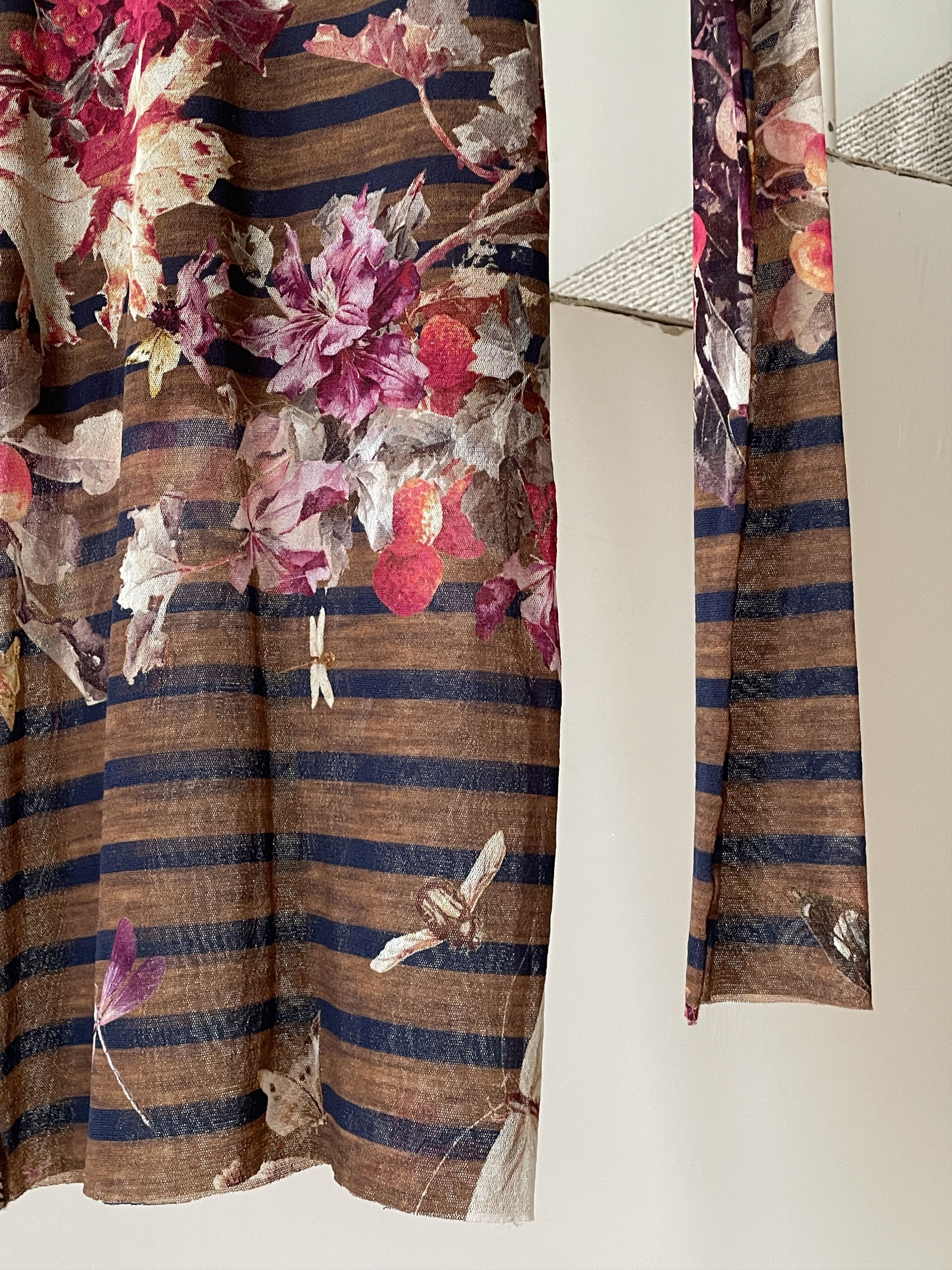 Jean Paul Gaultier × Vintage JEAN PAUL GAULTIER Mesh Dress Top Long Sleeve Graphic E2669 Size M / US 6-8 / IT 42-44 - 6 Thumbnail