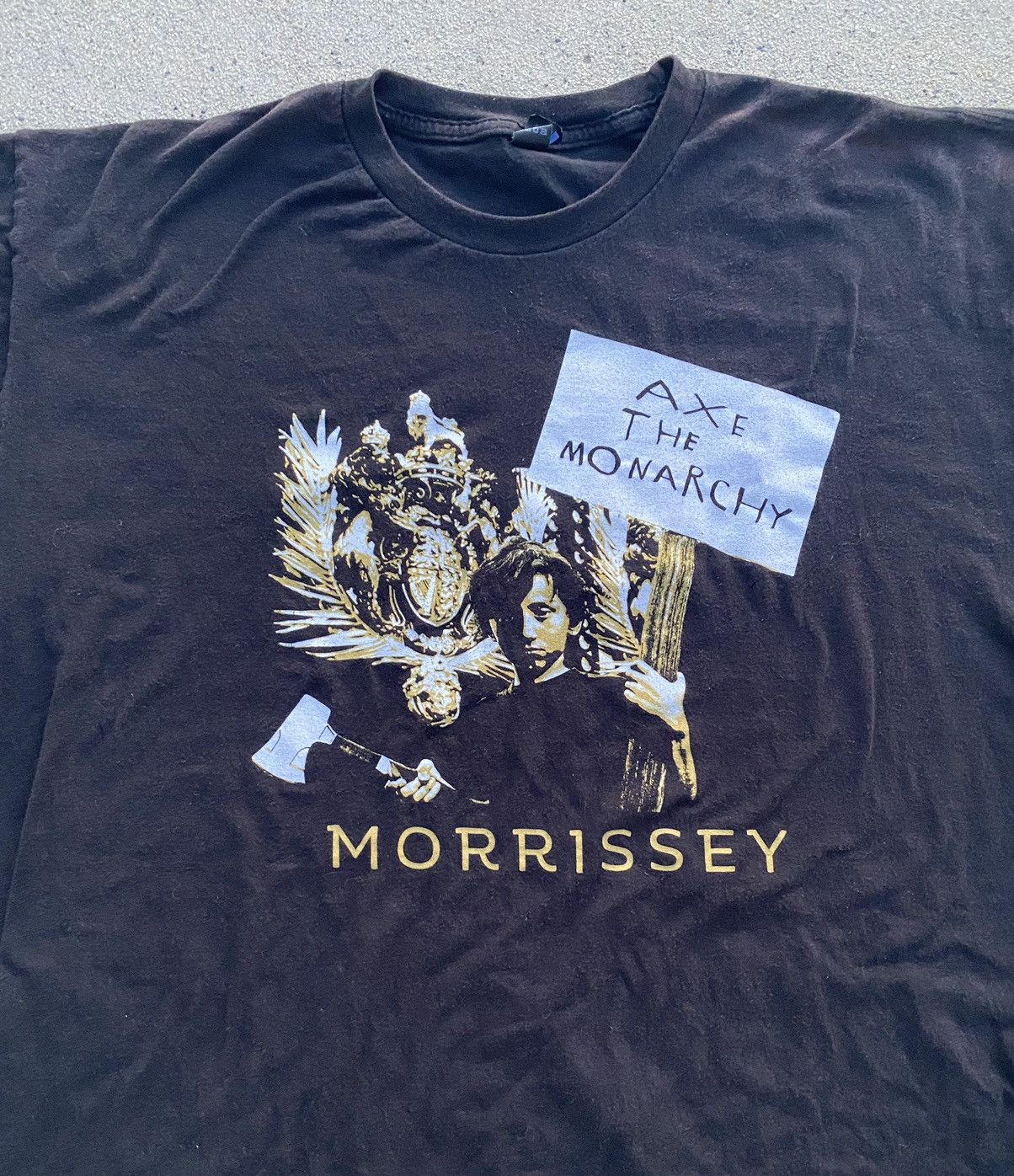 Band Tees × Vintage Vintage Morrissey AXE THE MONARCHY Shirt XXL Size US XXL / EU 58 / 5 - 1 Thumbnail