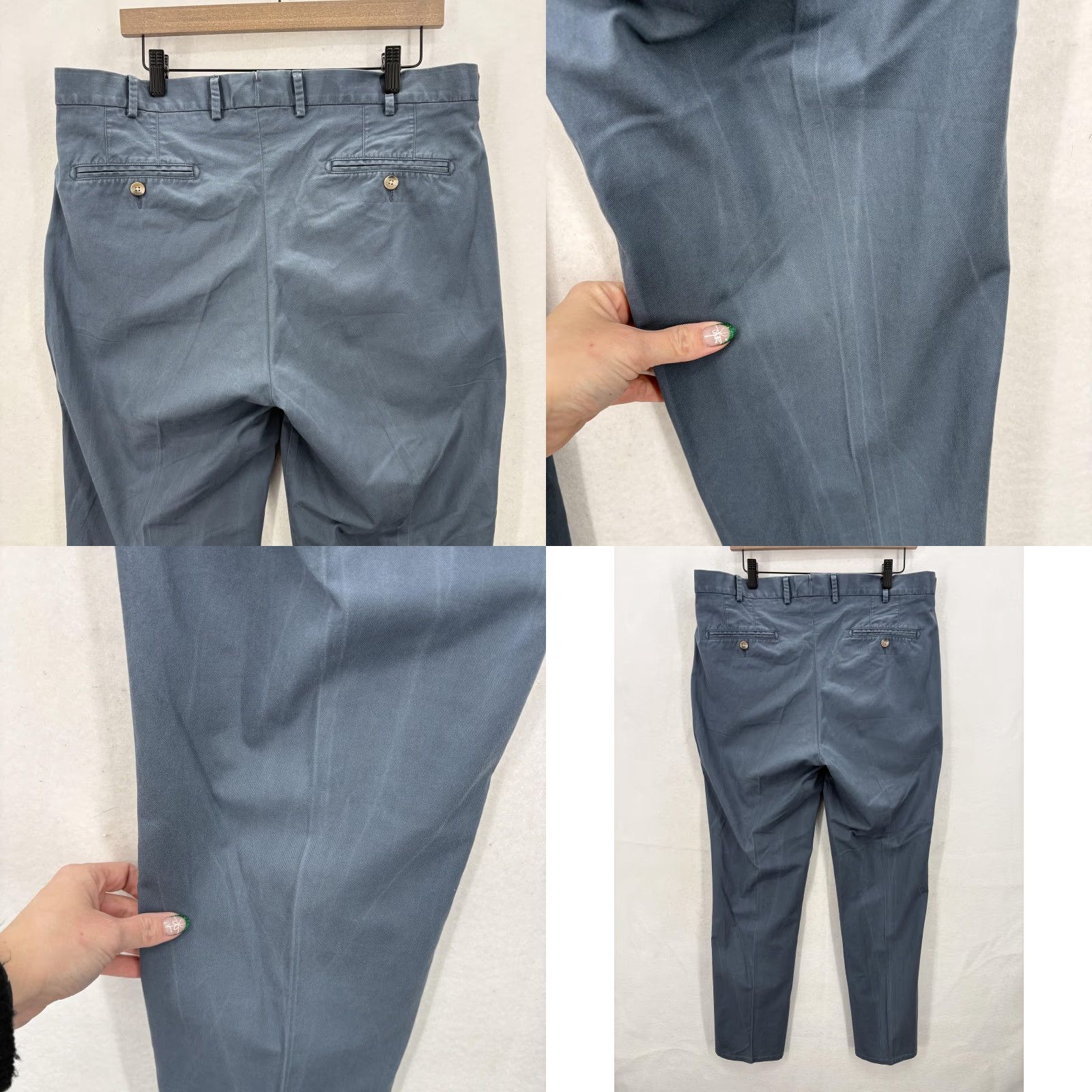 Peter Millar Peter Millar Pants Mens 36x32 Blue Flat Front Chino Slim Straight Leg Preppy Size US 36 / EU 52 - 9 Thumbnail