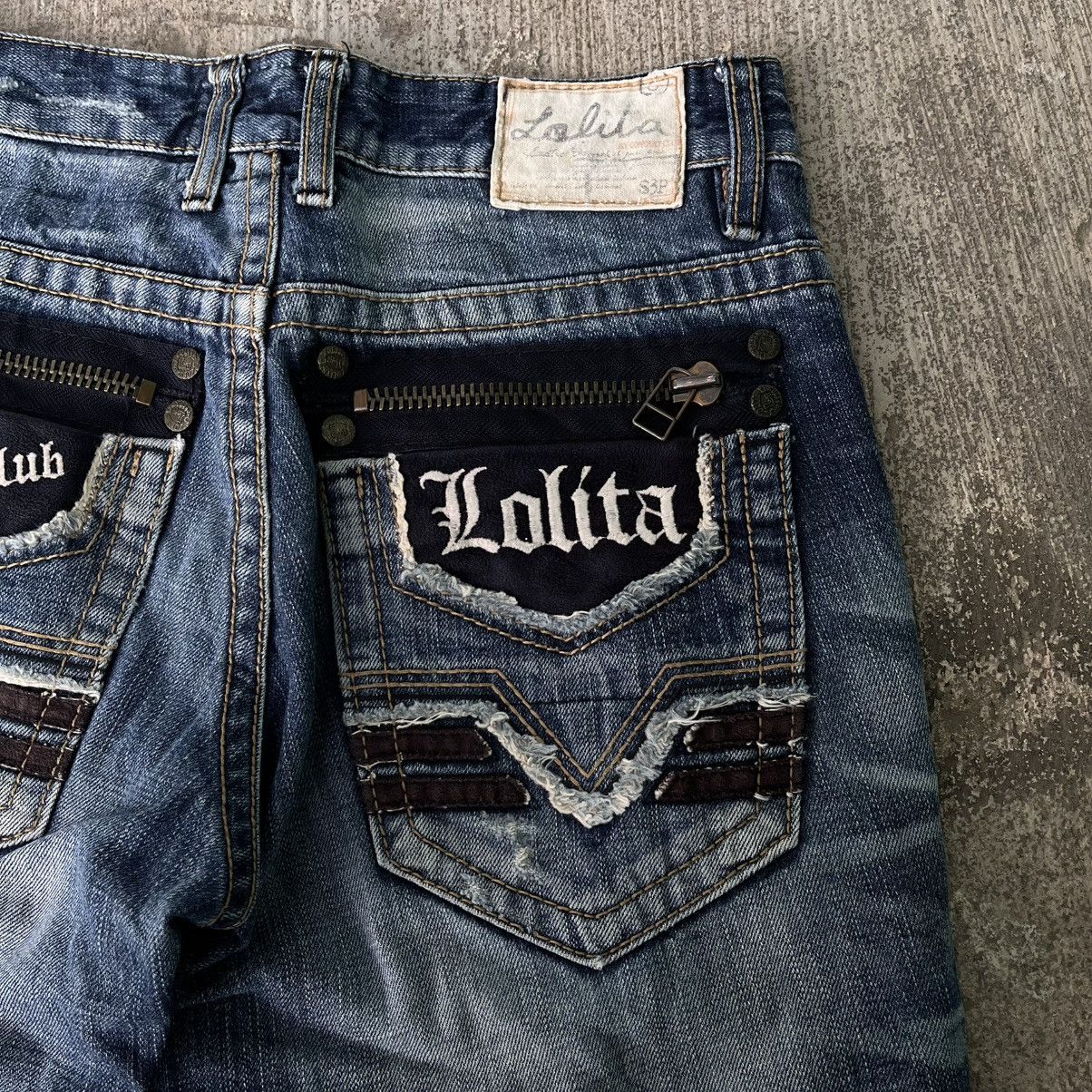 Japanese Brand Vintage Lolita Flare Faded Distressed Jeans Size US 30 / EU 46 - 7 Thumbnail