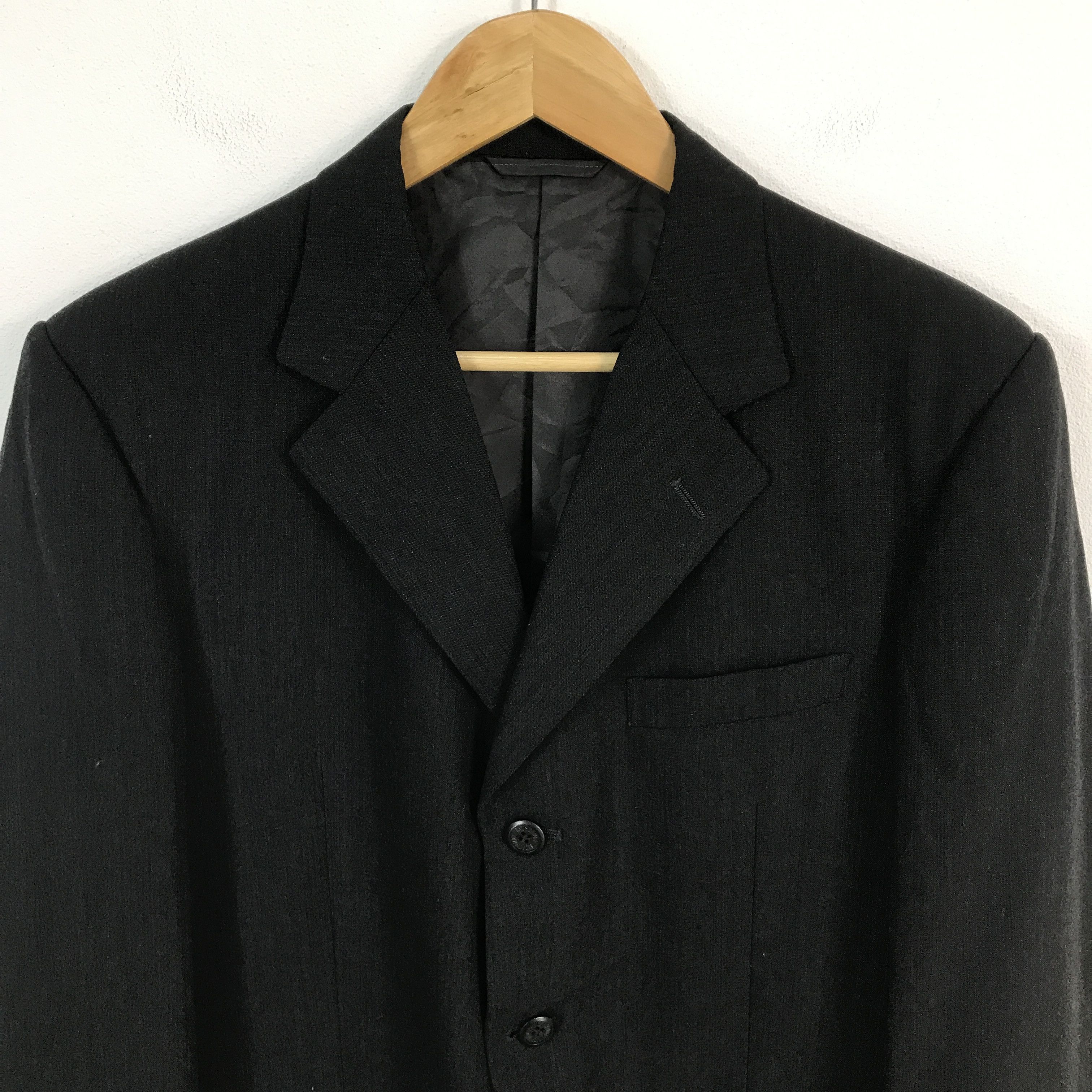 Japanese Brand × Moschino moschino Black Blazer coat jacket Size US L / EU 52-54 / 3 - 3 Thumbnail