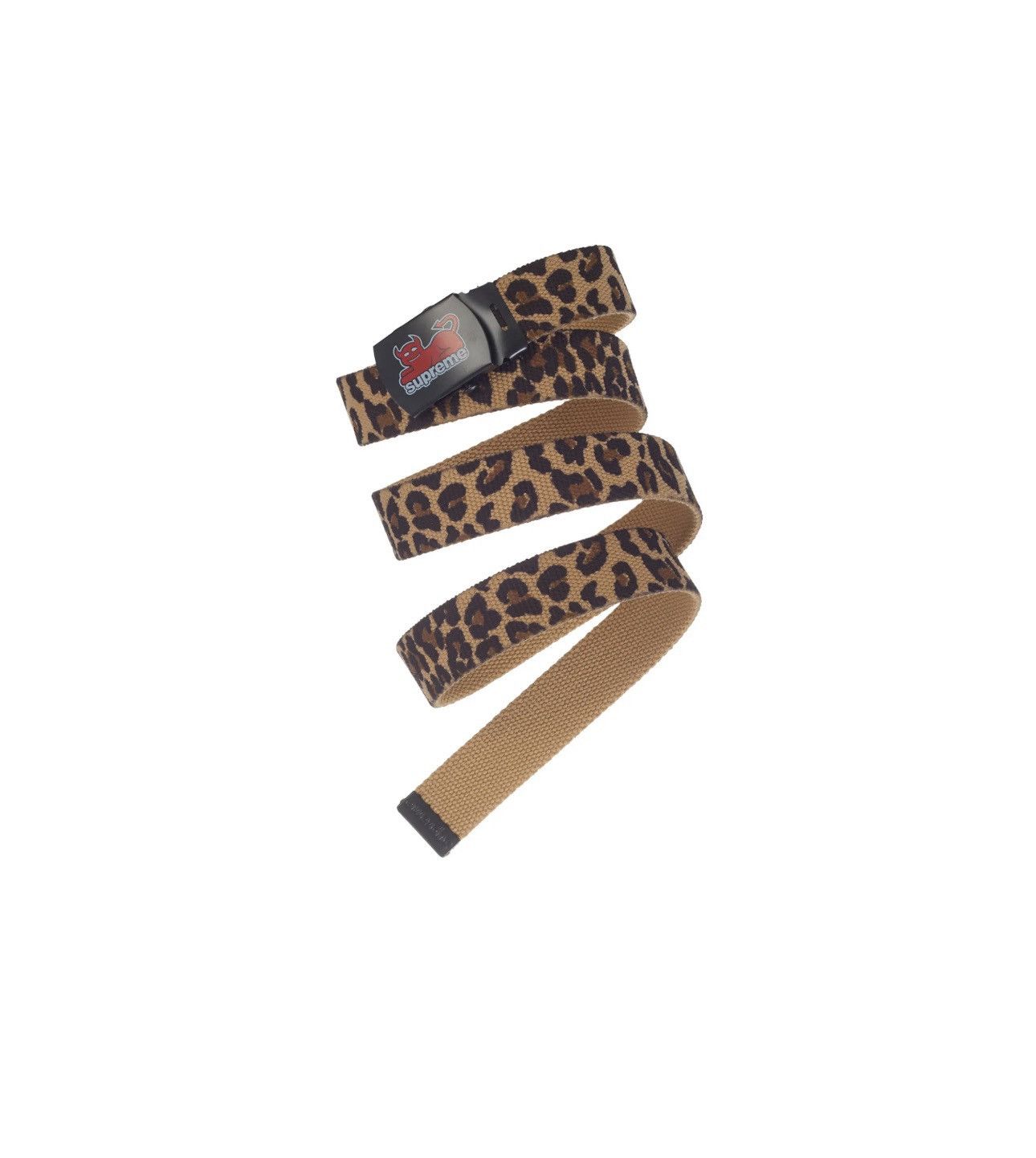 Supreme/Toy Machine Webbing Belt レオパード Supreme x Toy Machine Webbing Belt | Brown | FARFETCH