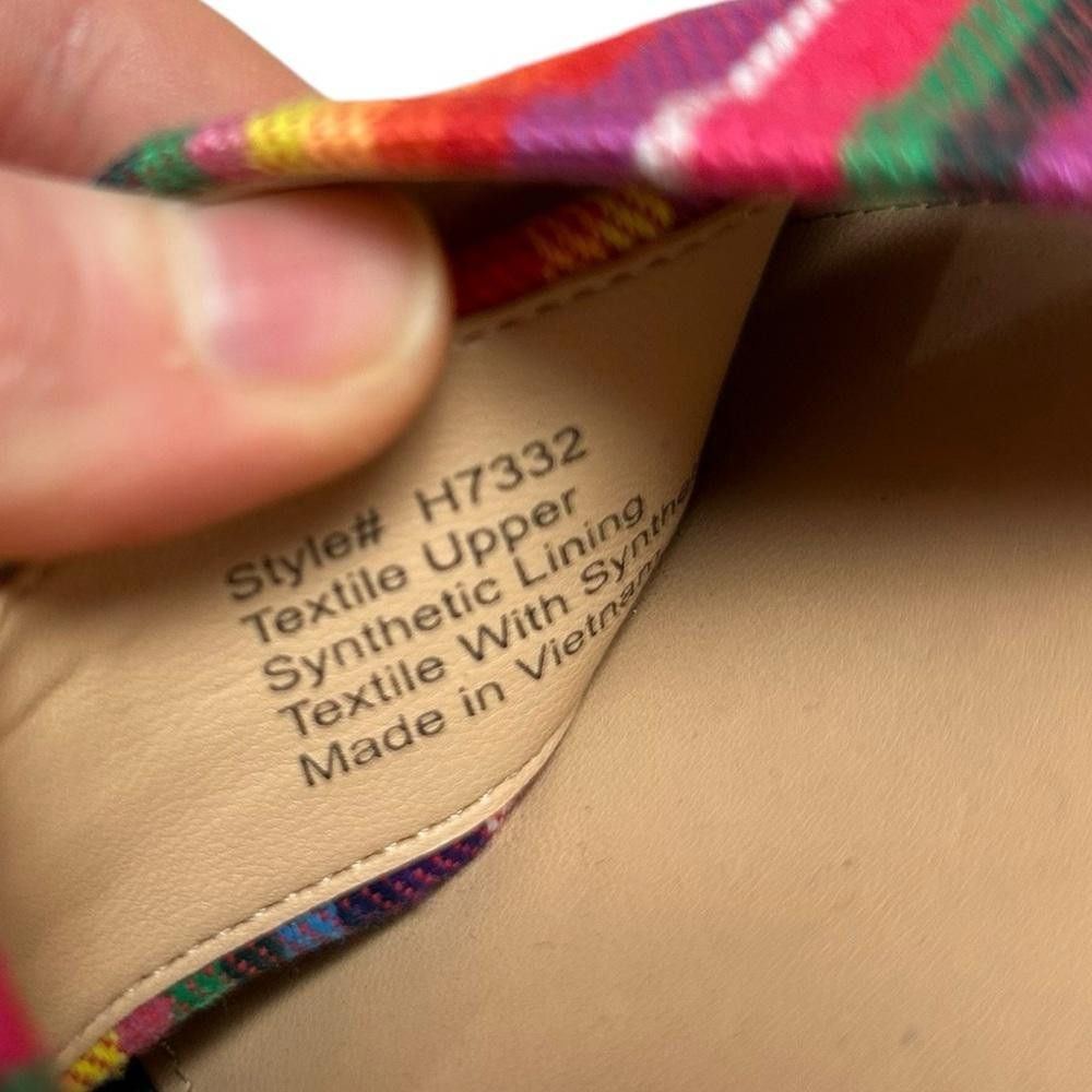 J.Crew J. Crew l Multicolor Rainbow Textile Slide On Sandals 7.5 Size US 7.5 / IT 37.5 - 6 Thumbnail