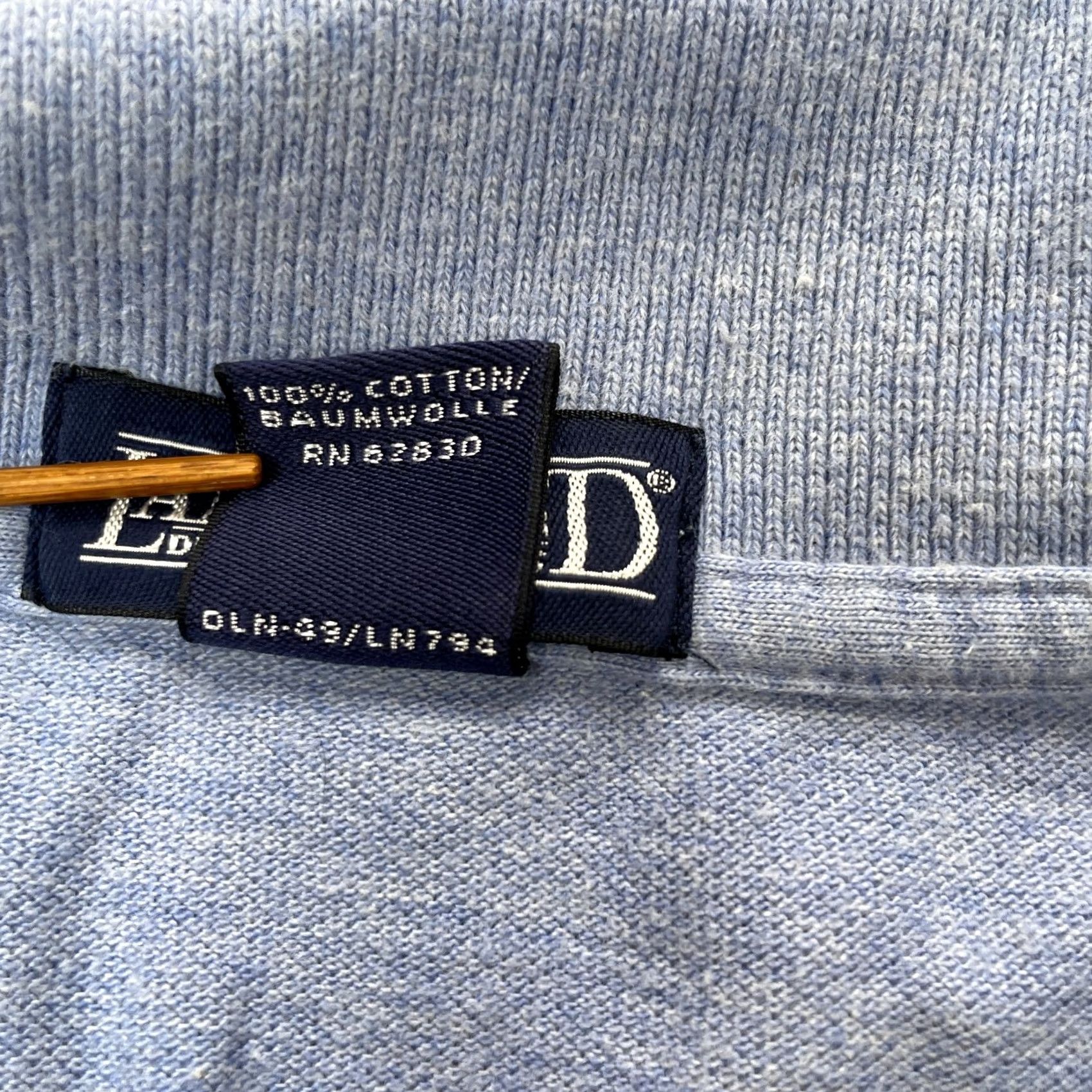 Lands' End VINTAGE Lands' End Polo Shirt Mens M Blue Cotton 100% Button Collared Short Sleeve Sports Casual Travel Golf Tennis Mens Size US M / EU 48-50 / 2 - 6 Thumbnail