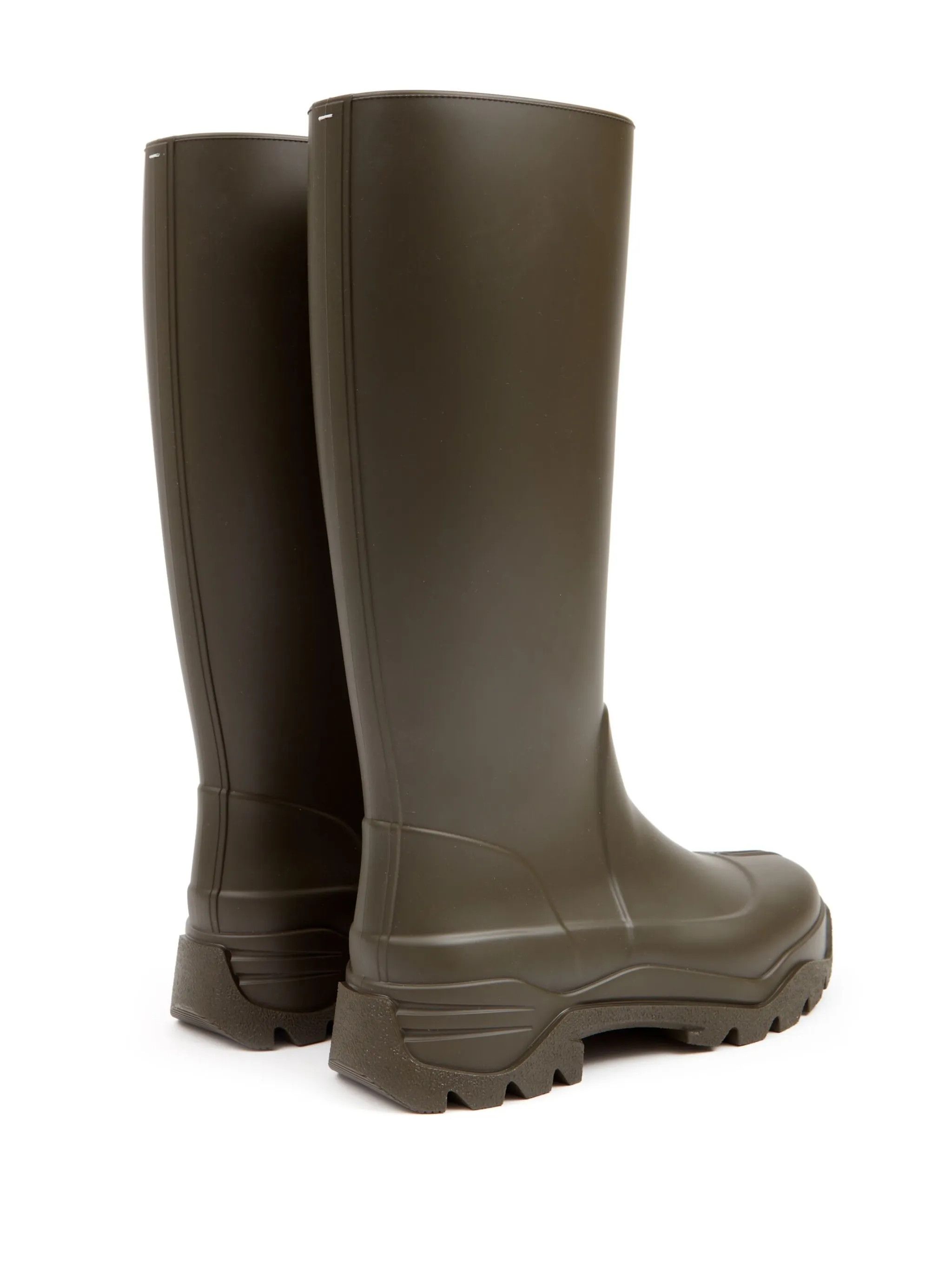 Maison Margiela o1w1db10425 Tabi Rain Boots in Burnt Olive Size US 8 / EU 41 - 4 Thumbnail