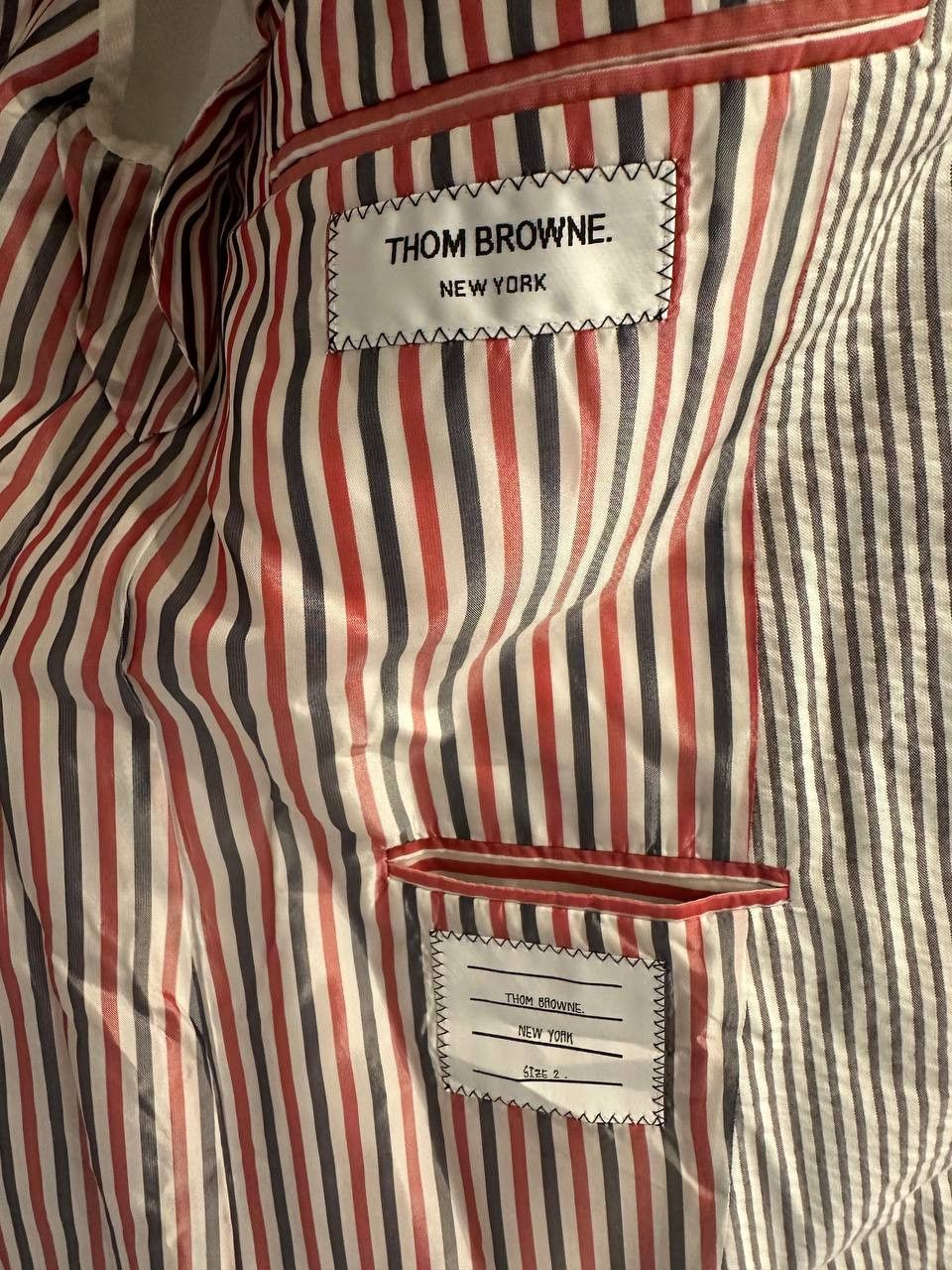 Thom Browne Thom Browne Classic SB S/C In Seersucker Size 38R - 4 Thumbnail