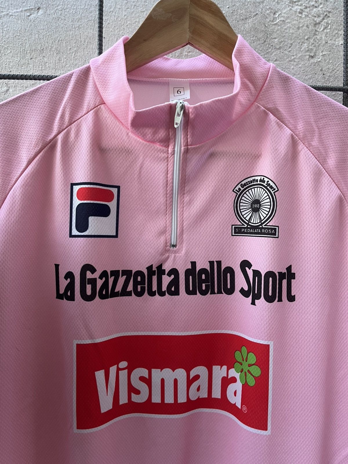 Fila SMS Santini Vintage Cycling Racing Jersey Giro d‘Italia Size US XL / EU 56 / 4 - 2 Thumbnail