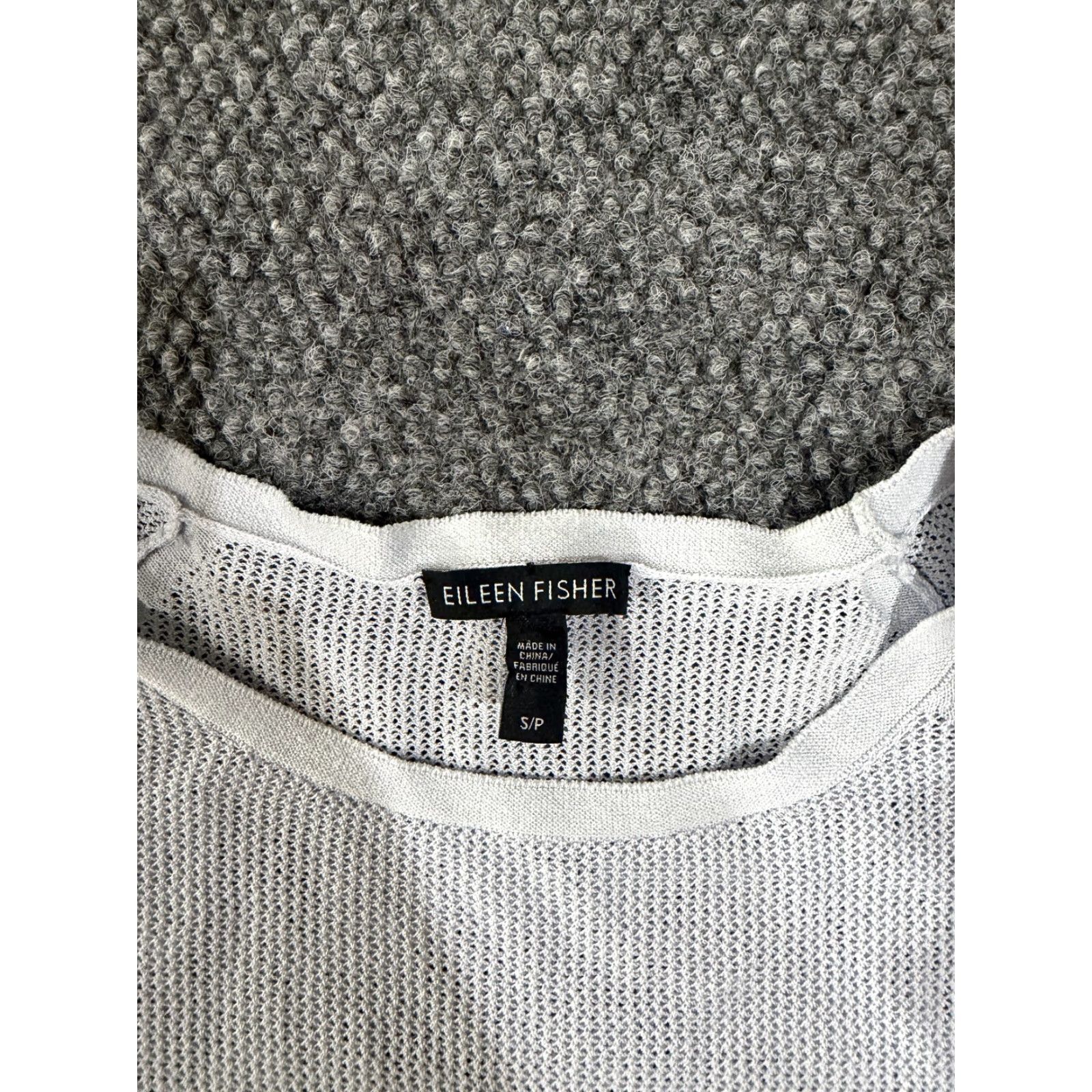 Eileen Fisher Eileen Fisher Sweater Womens Small blue Lightweight Open Knit Long Sleeve Casual Size S / US 4 / IT 40 - 3 Thumbnail