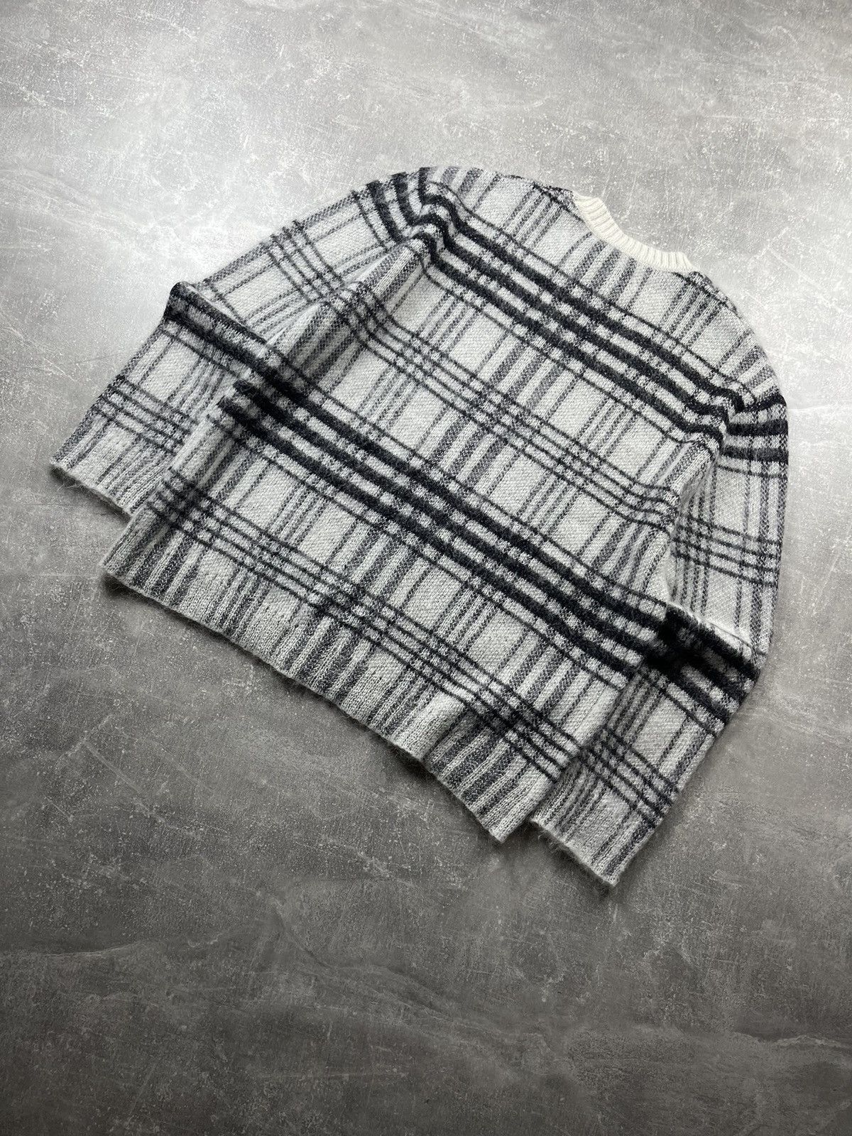 JW Anderson JW Anderson Anchor Logo Plaid Mohair Wool Sweater Size US L / EU 52-54 / 3 - 12 Thumbnail