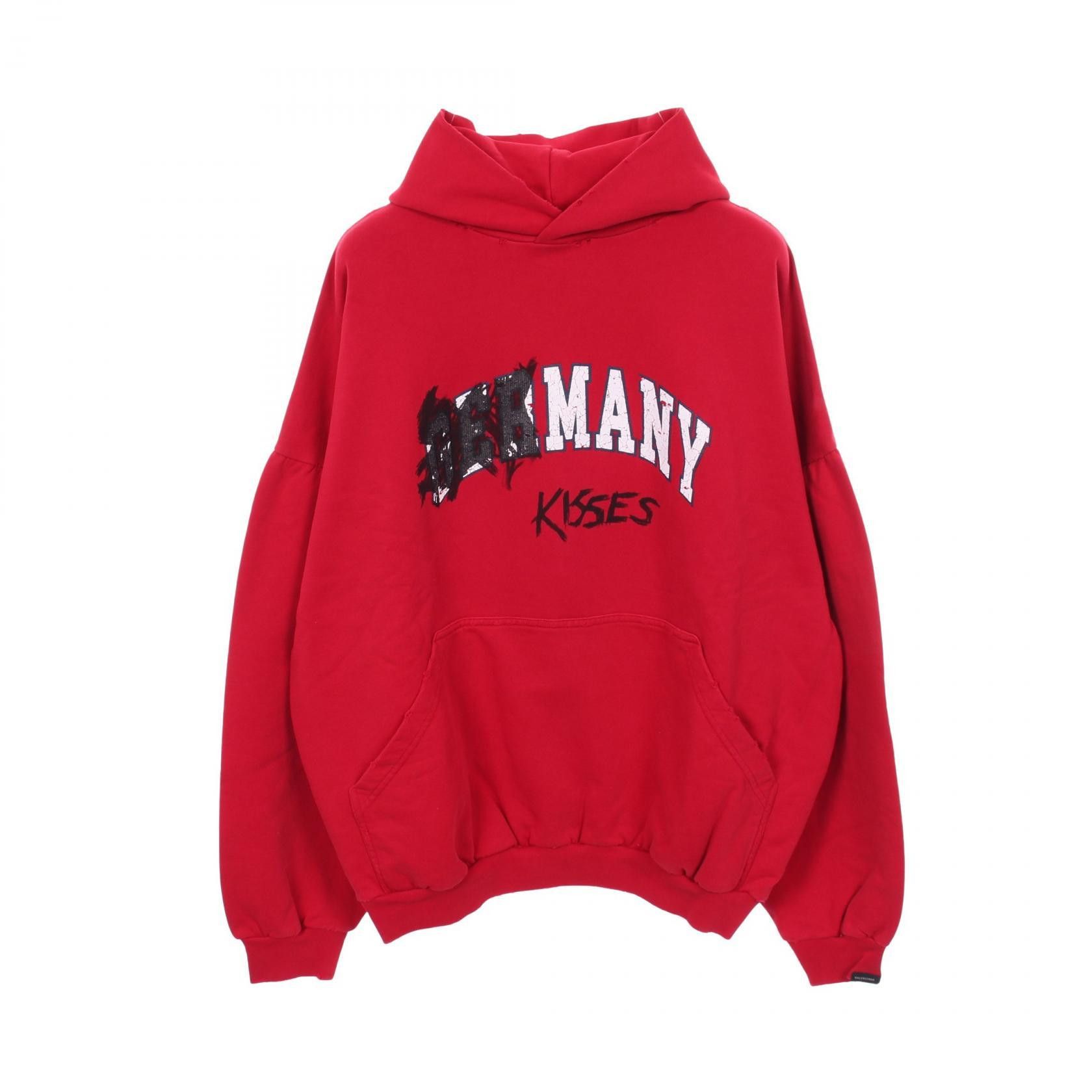 Balenciaga Balenciaga Balenciaga Many Kisses Cotton Hoodie Textile Sweatshirts & Hoodies 761458 DUTY FREE for USA Size ONE SIZE - 1 Thumbnail
