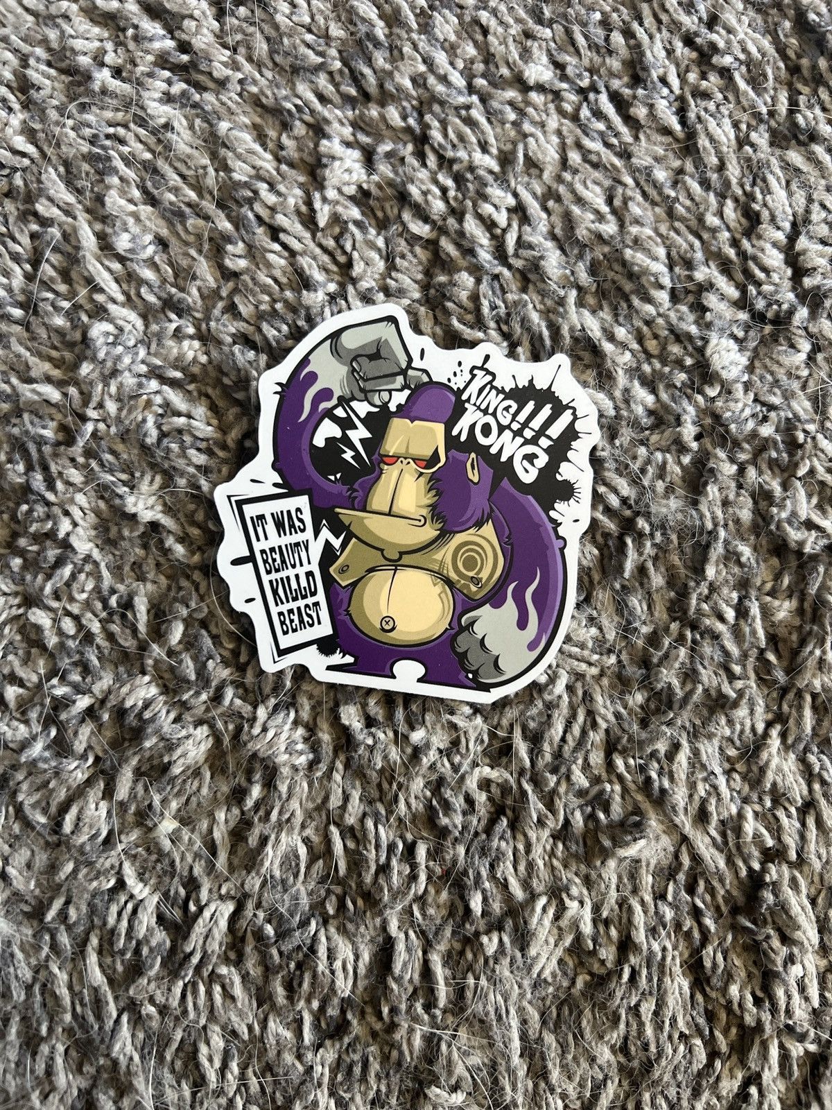 Hypebeast King Kong!!! It Was Beauty Killd Beast Sticker Size ONE SIZE - 1 Thumbnail