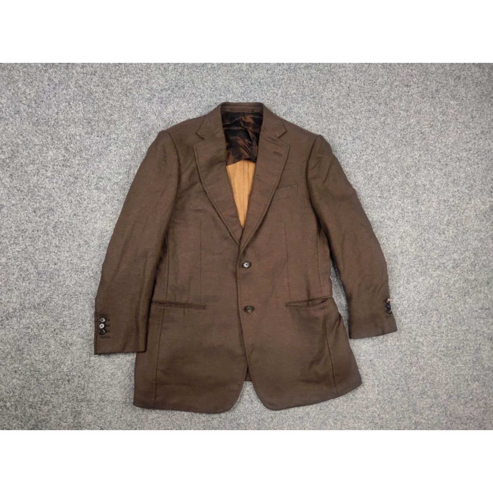 Pal Zileri Pal Zileri Blazer Jacket Sartoriale Italy Cashmere Silk Brown Classic 2 Button Size 42R - 2 Thumbnail