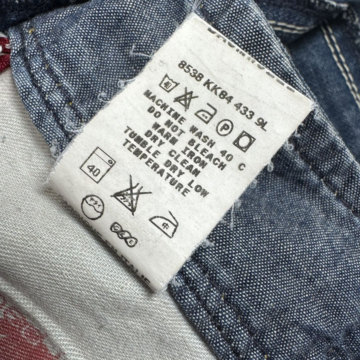 Miss Sixty Vintage Miss Sixty Y2K Avant Garde 00a Denim Midi Skirt Size 26" / US 2 / IT 38 - 14 Thumbnail