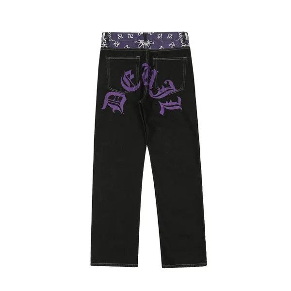 VIBE pattern y2k hiphop jeans Size US 30 / EU 46 - 2 Thumbnail