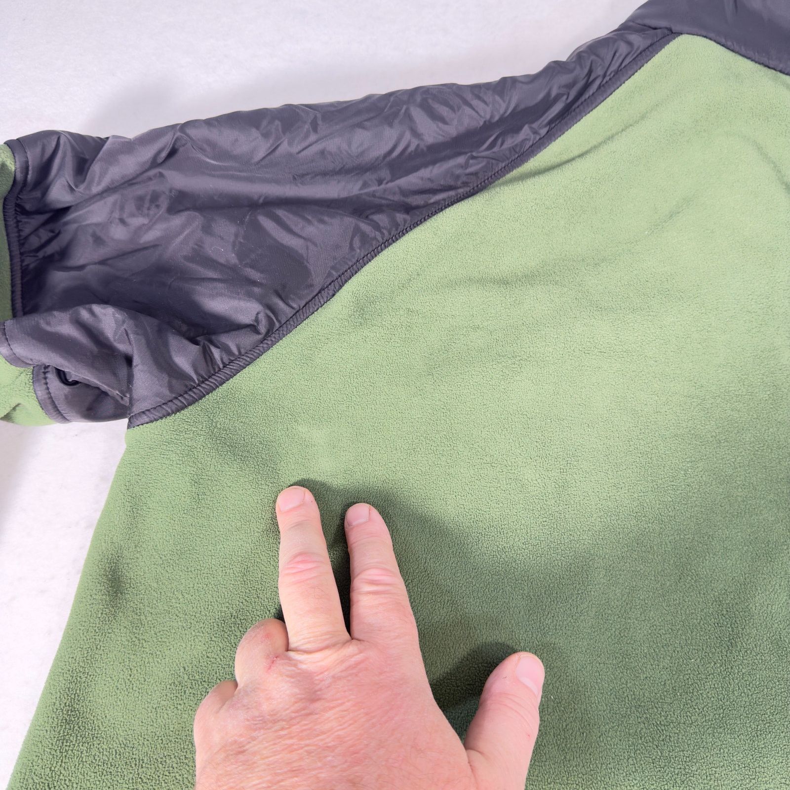 Timberland Timberland Fleece Full Zip Jacket Men XL Green/ Black Size US XL / EU 56 / 4 - 4 Thumbnail