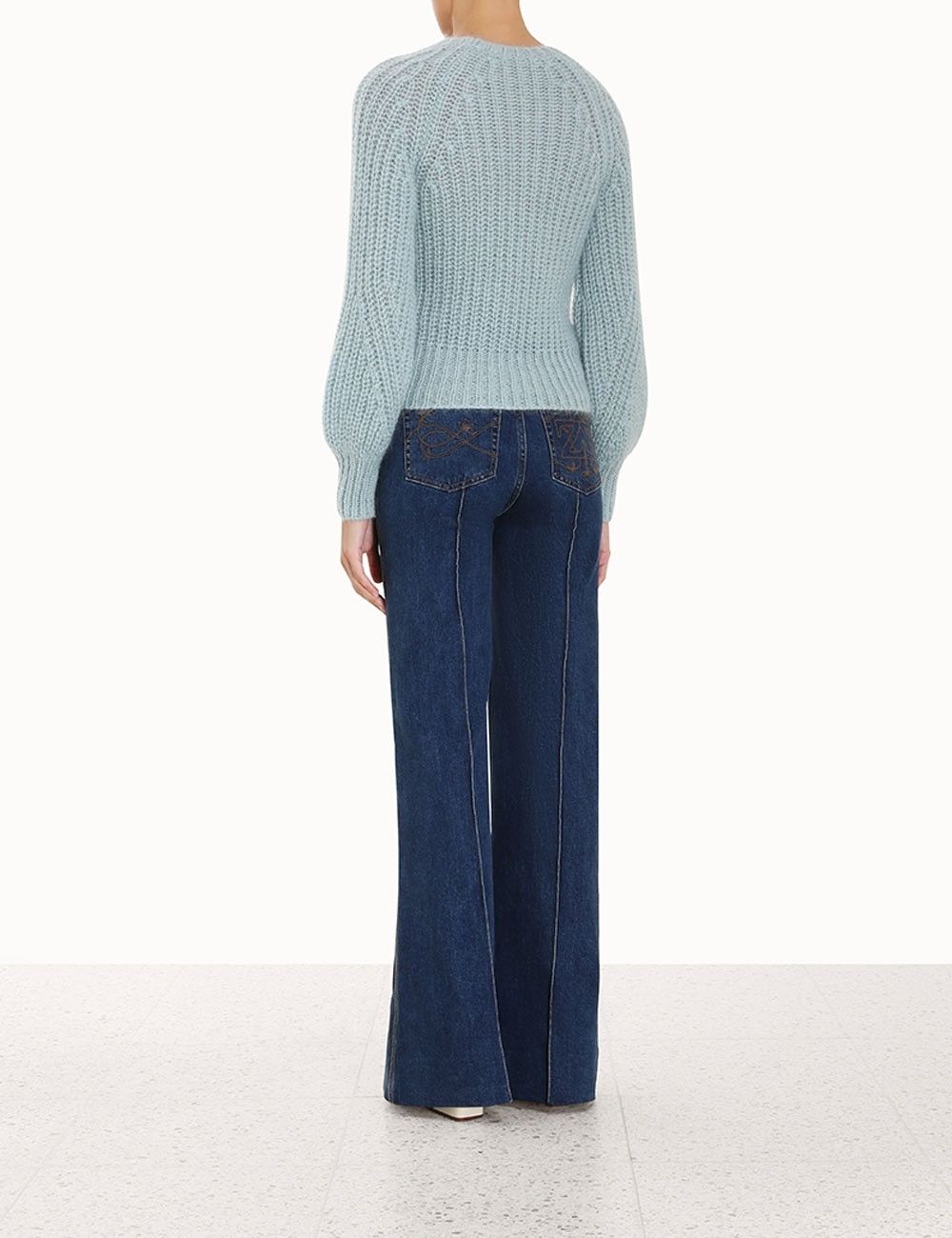 Zimmermann oc11z0425 Luminosity Raglan Sweater in Green Size S / US 4 / IT 40 - 5 Thumbnail