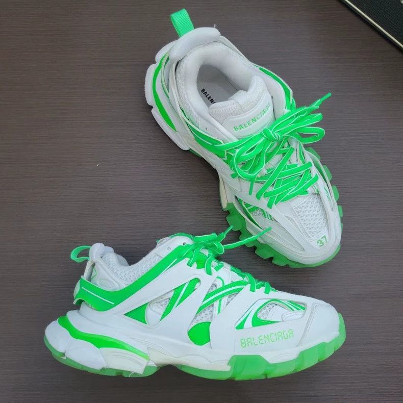 Balenciaga Balenciaga Track Sneakers in White Green-2506 Size US 6 / EU 39 - 3 Thumbnail