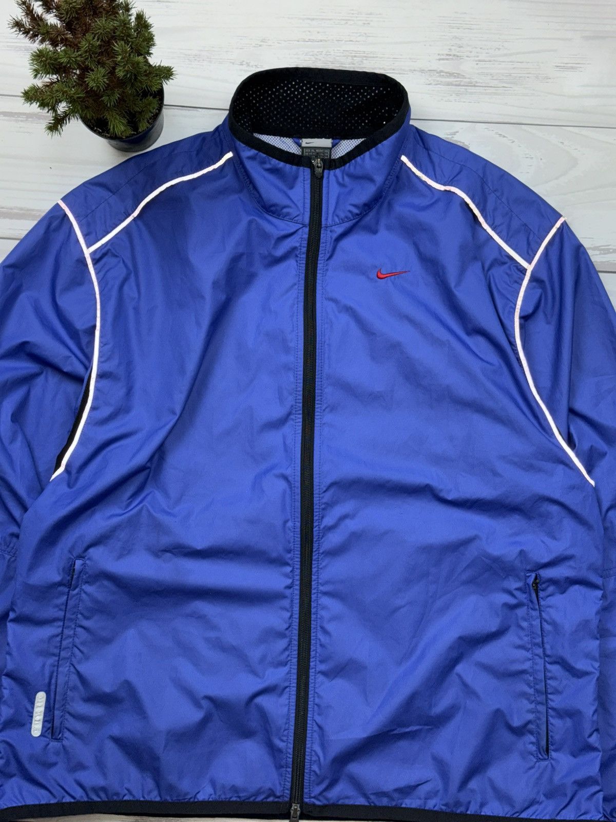 Nike 00s Nike Clima-Fit Ventilated Reflective Jacket Lilac/Blue Size US XL / EU 56 / 4 - 4 Thumbnail