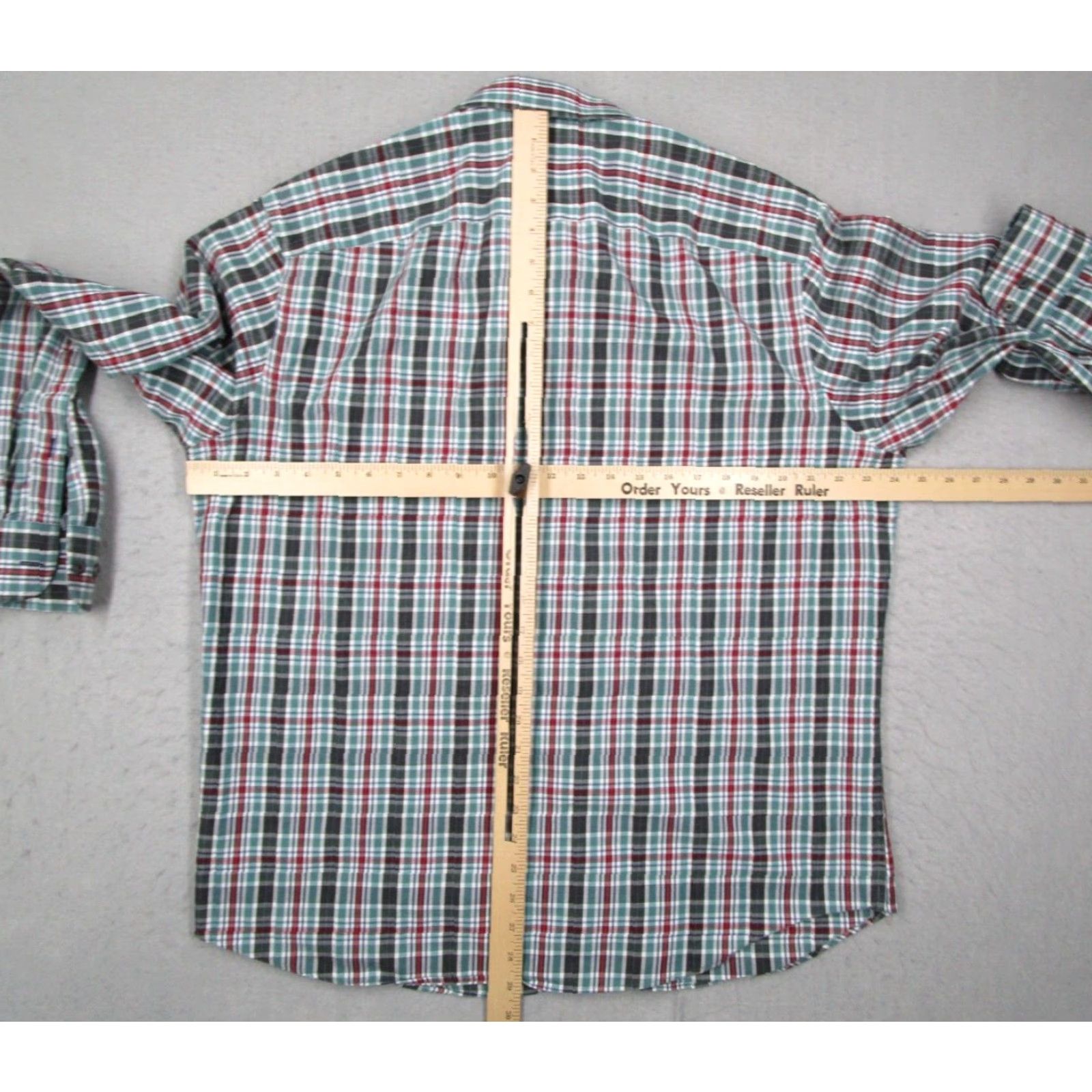 UNTUCKit VINTAGE UNTUCKit Men's Shirt XL Green Plaid Button Up Casual Work Hike Size US XL / EU 56 / 4 - 5 Thumbnail