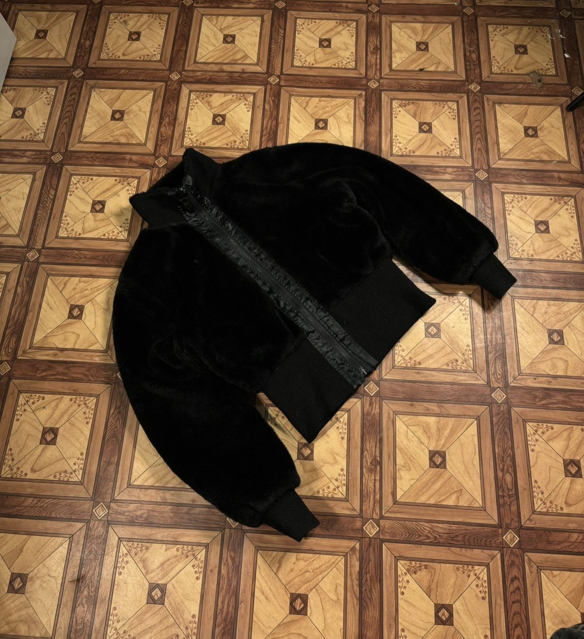 Vintage Cropped Faux Fur bomber jacket Size S / US 4 / IT 40 - 3 Thumbnail