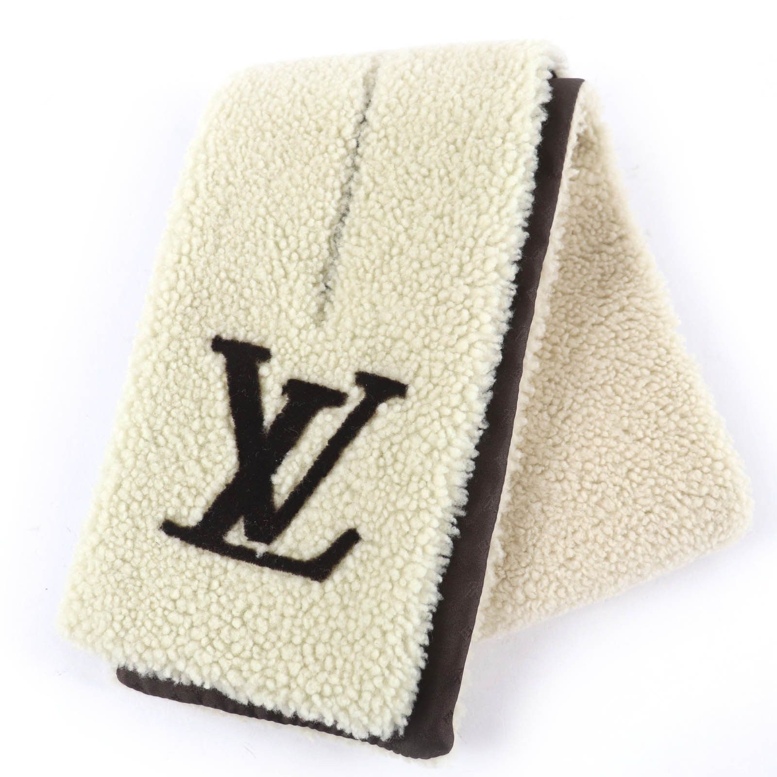 Louis Vuitton Louis Vuitton Louis Vuitton Shearling Scarf Fur Scarf M79229 DUTY FREE for USA Size ONE SIZE - 1 Thumbnail