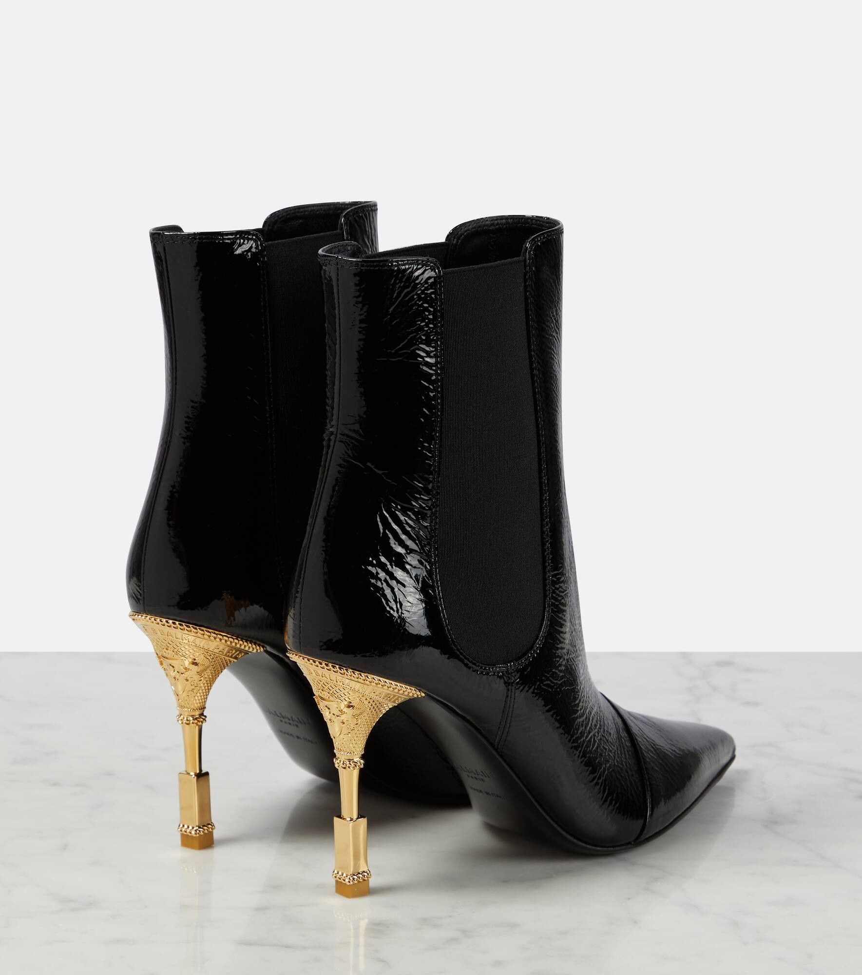 Balmain o1y0625 Ankle Boots in Black Size US 10 / IT 40 - 3 Thumbnail