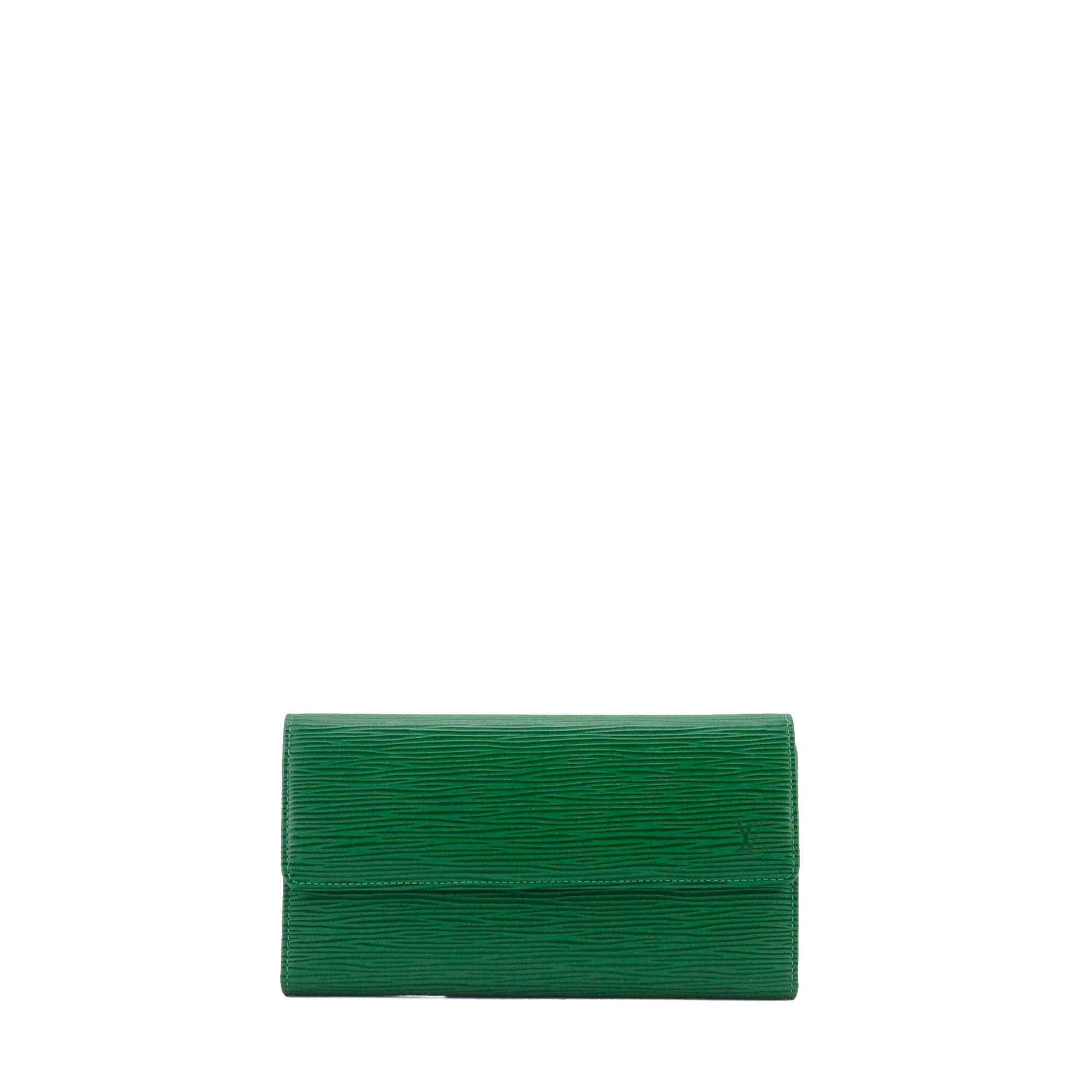 Louis Vuitton LOUIS VUITTON - Sarah Louis Vuitton green epi leather wallet Size ONE SIZE - 1 Thumbnail