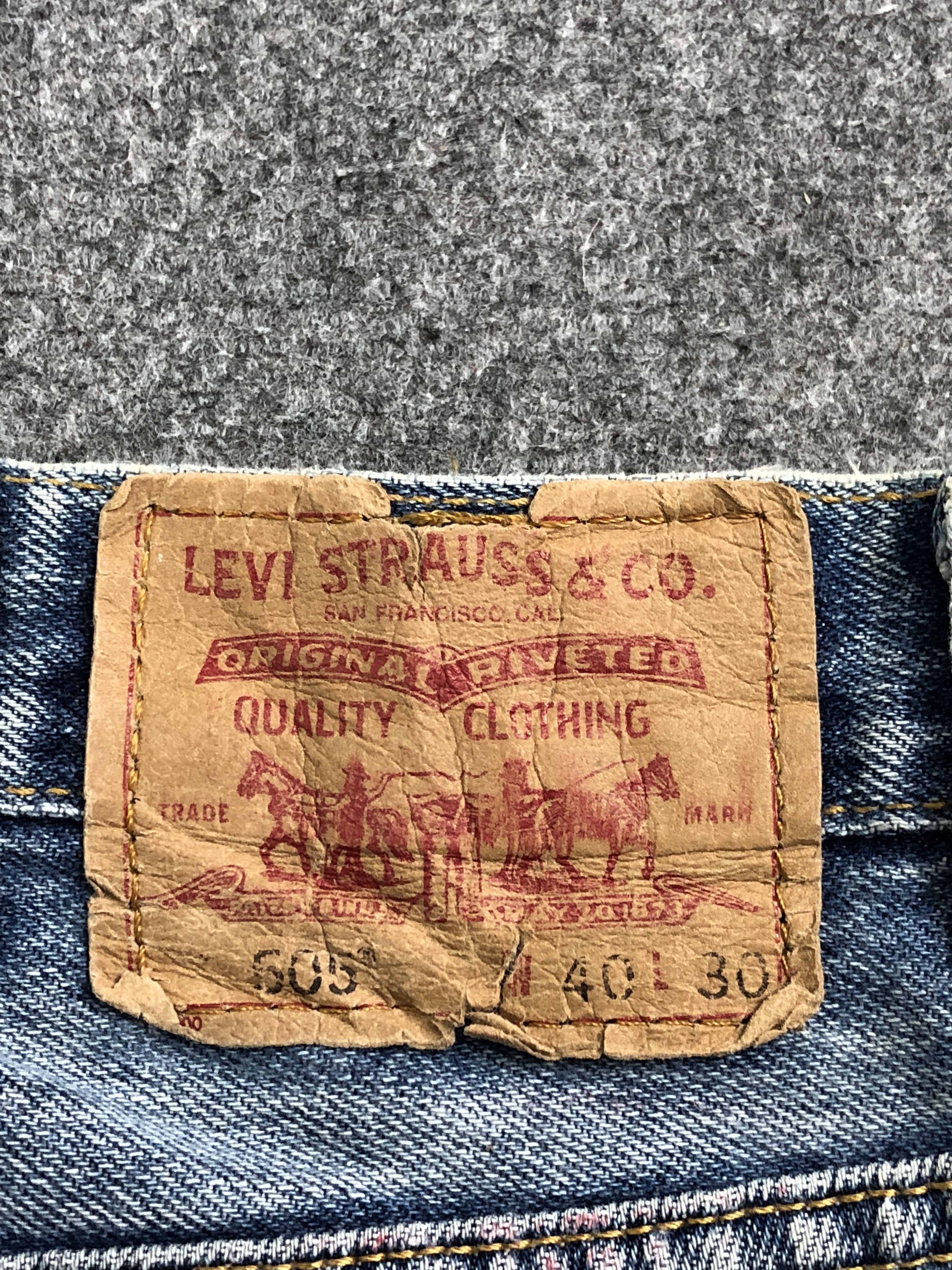 Levi's Vintage Levis 505 Faded Blue Jeans DP2478 Size US 39 - 5 Thumbnail