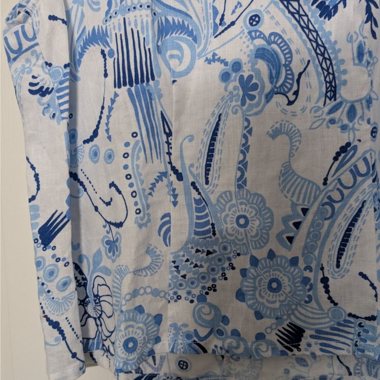 Designer Lantana Casuals 100% Linen Floral Tank Top Womens Size XL Size XL / US 12-14 / IT 48-50 - 4 Thumbnail