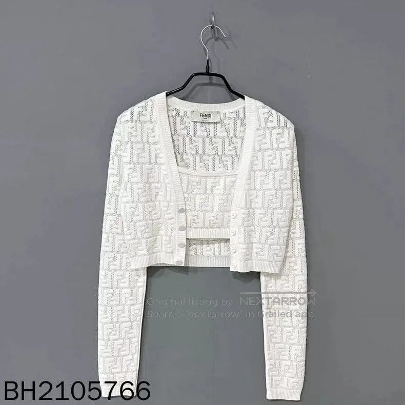 Fendi Fendi Monogram Cardigan Skirt Vest Set. Size US M / EU 48-50 / 2 - 1 Thumbnail