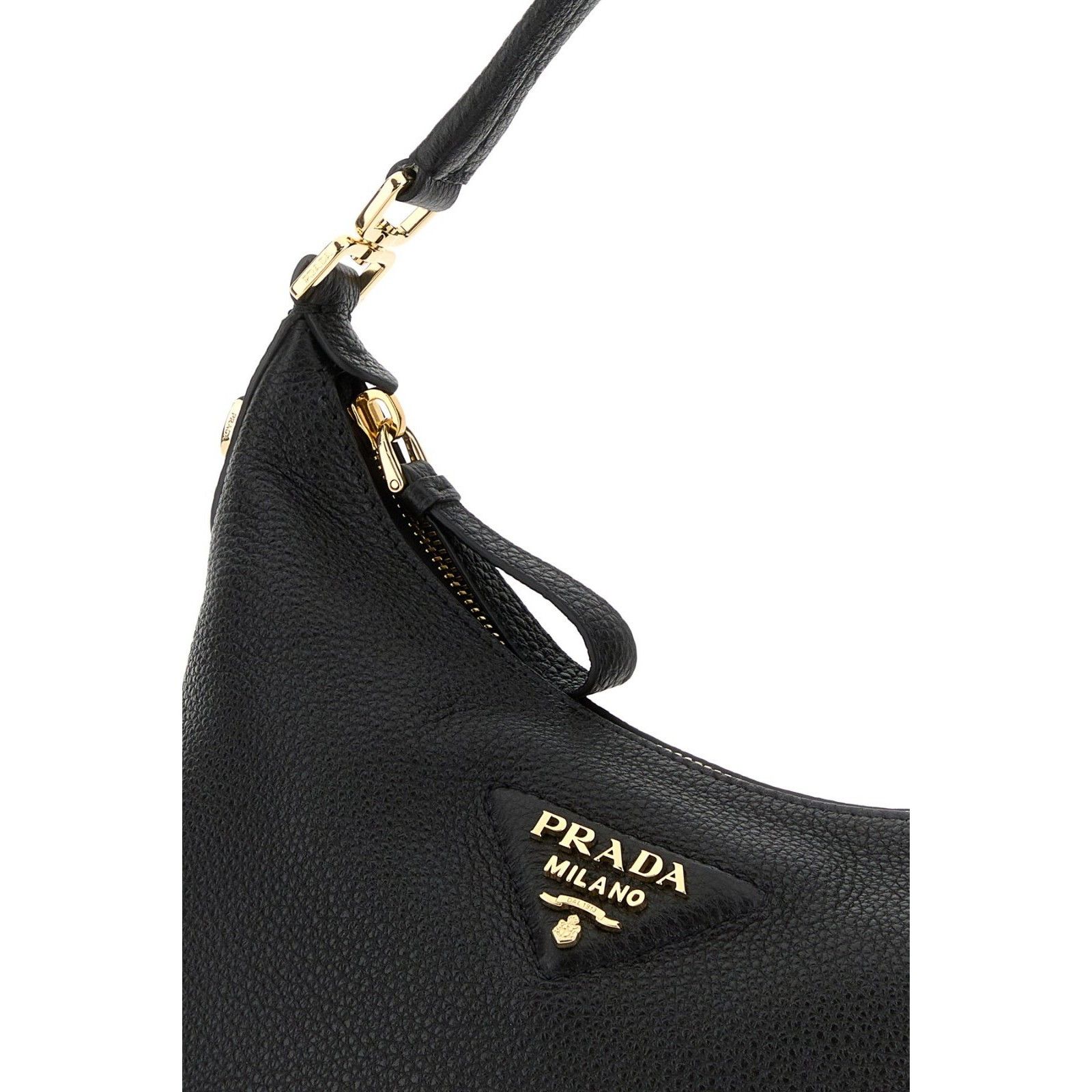 Prada PRADA Black Leather Top Handle Bag New & Authentic Size ONE SIZE - 4 Thumbnail