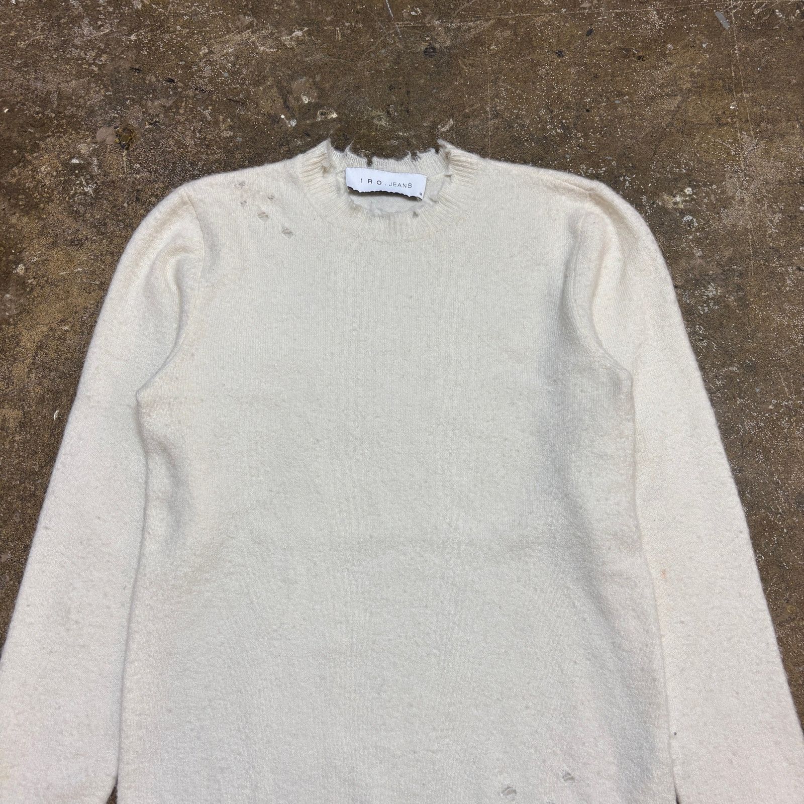 Iro Iro Jeans Berito Distressed Wool Alpaca Sweater Women's M Size M / US 6-8 / IT 42-44 - 2 Thumbnail
