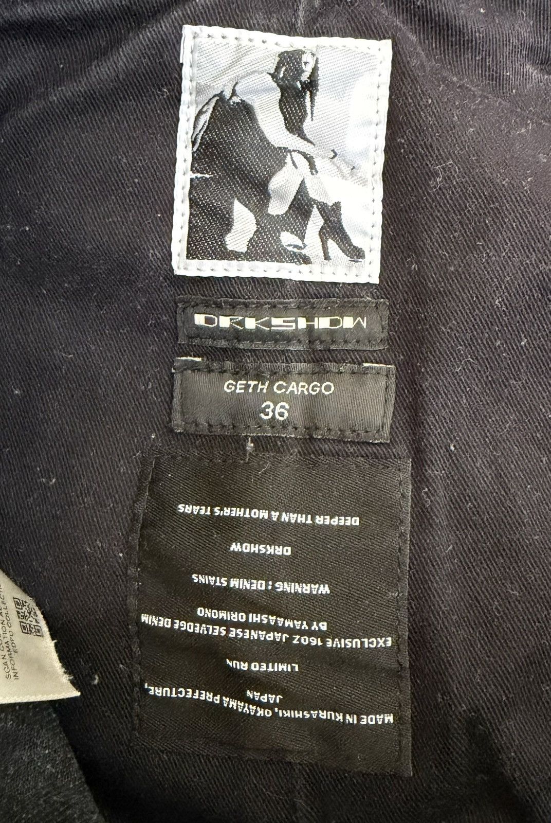 Rick Owens Rick Owens Geth Cargo 16oz Black Black Denim Size US 36 / EU 52 - 8 Thumbnail