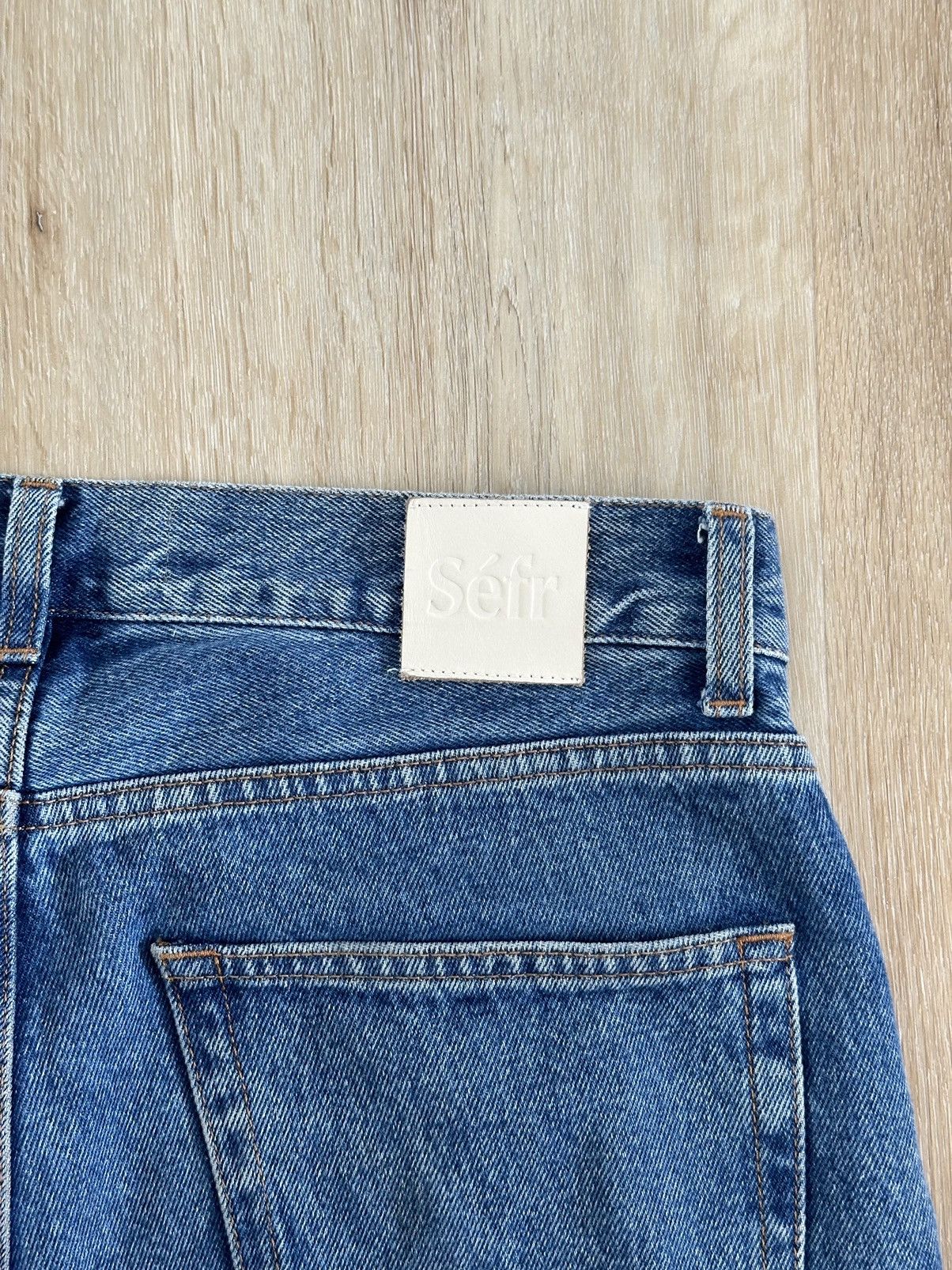 Sefr Sefr Straight Leg Jeans in Blue Size US 30 / EU 46 - 3 Thumbnail